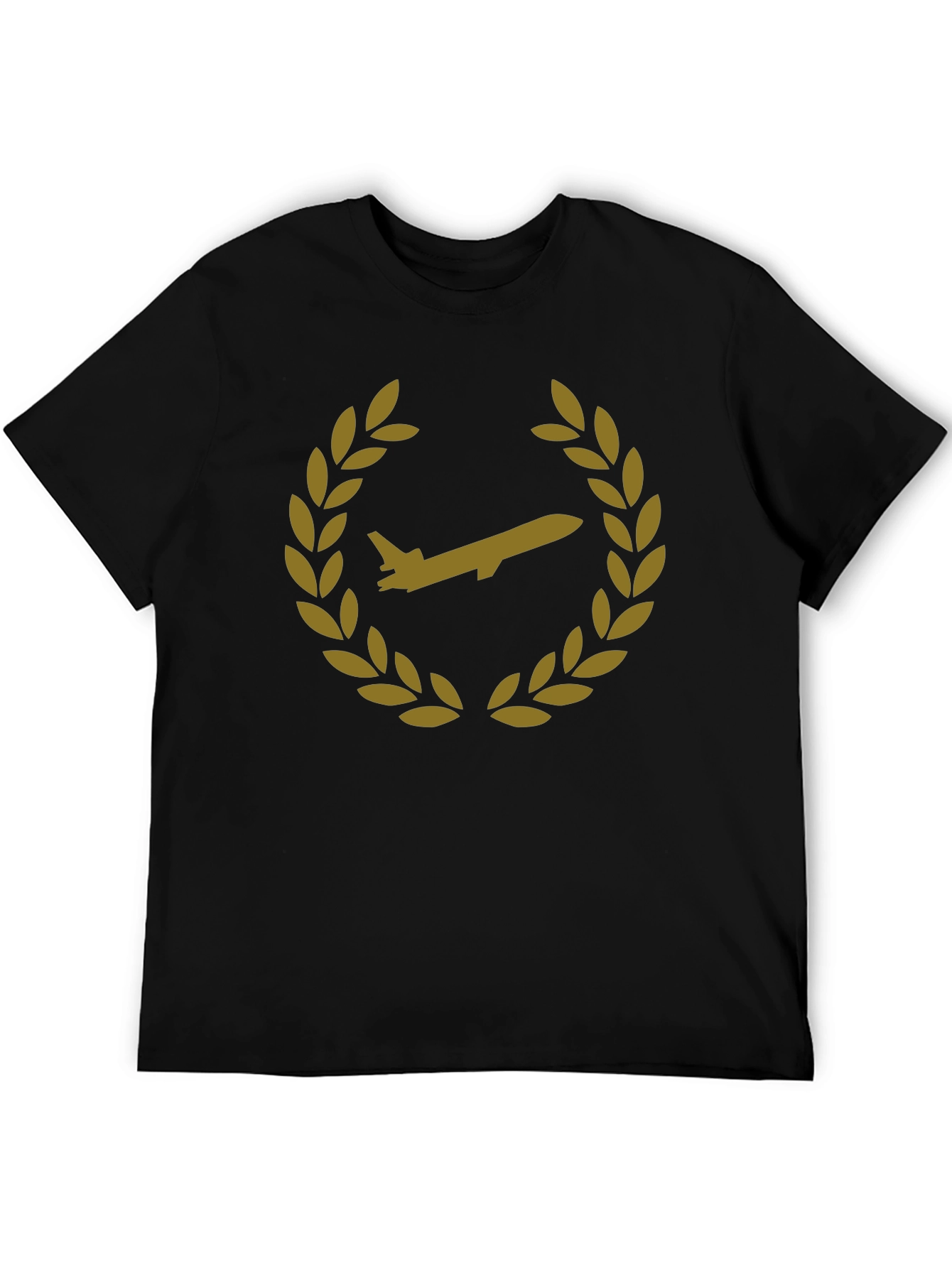 Emblem T-Shirt: Jet Laurel Wreath Design