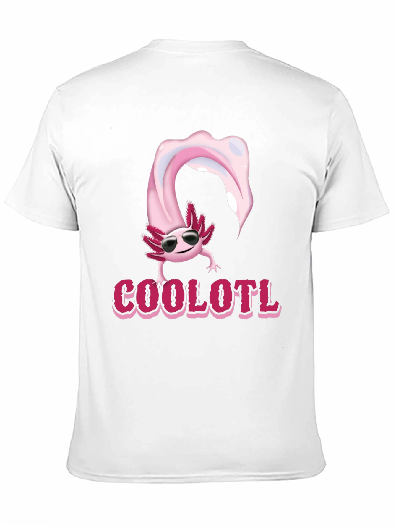 Cool Axolotl T-Shirt - Black Cotton Tee