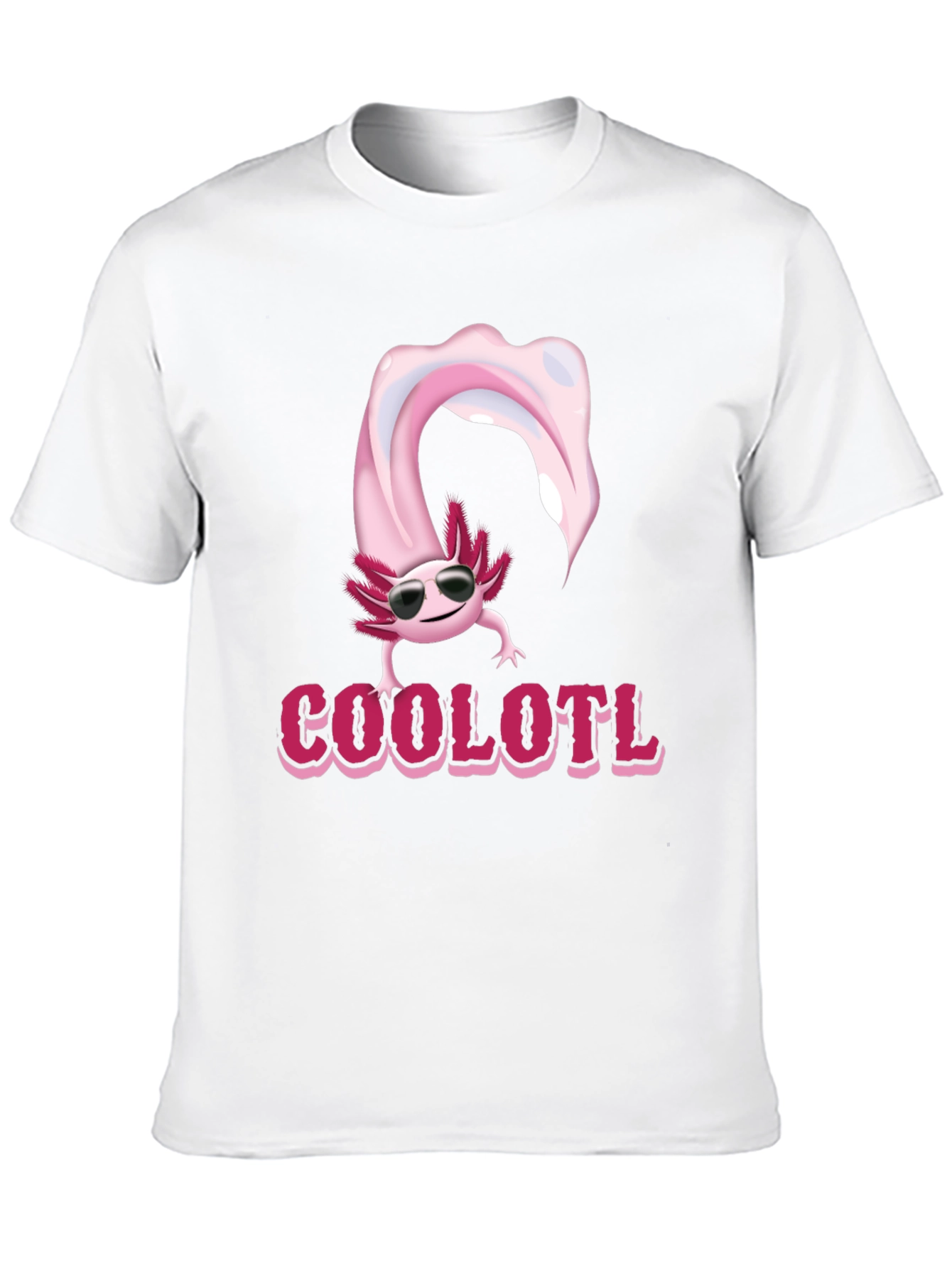 Cool Axolotl T-Shirt - Black Cotton Tee