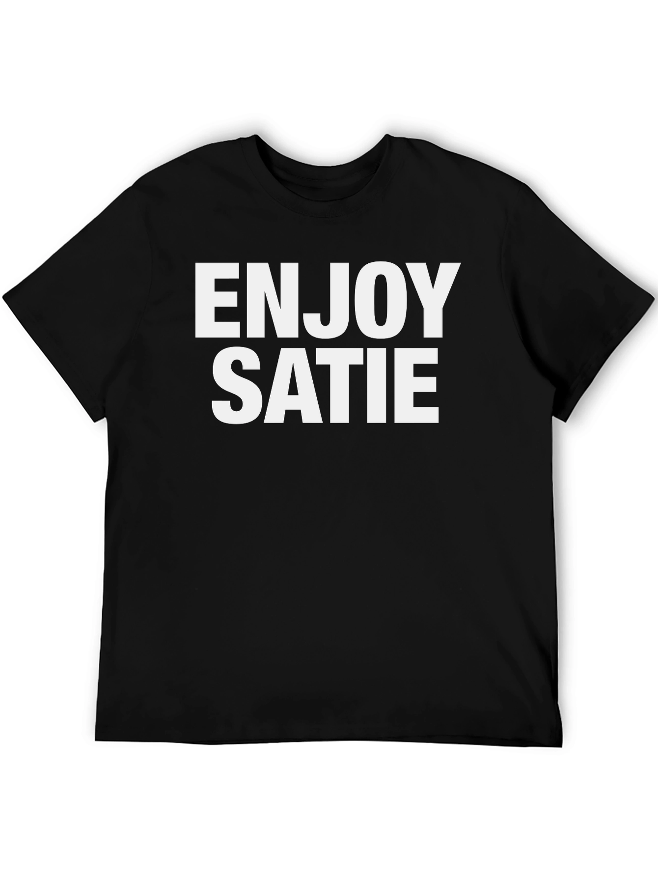 Enjoy Satie Black Graphic Tee