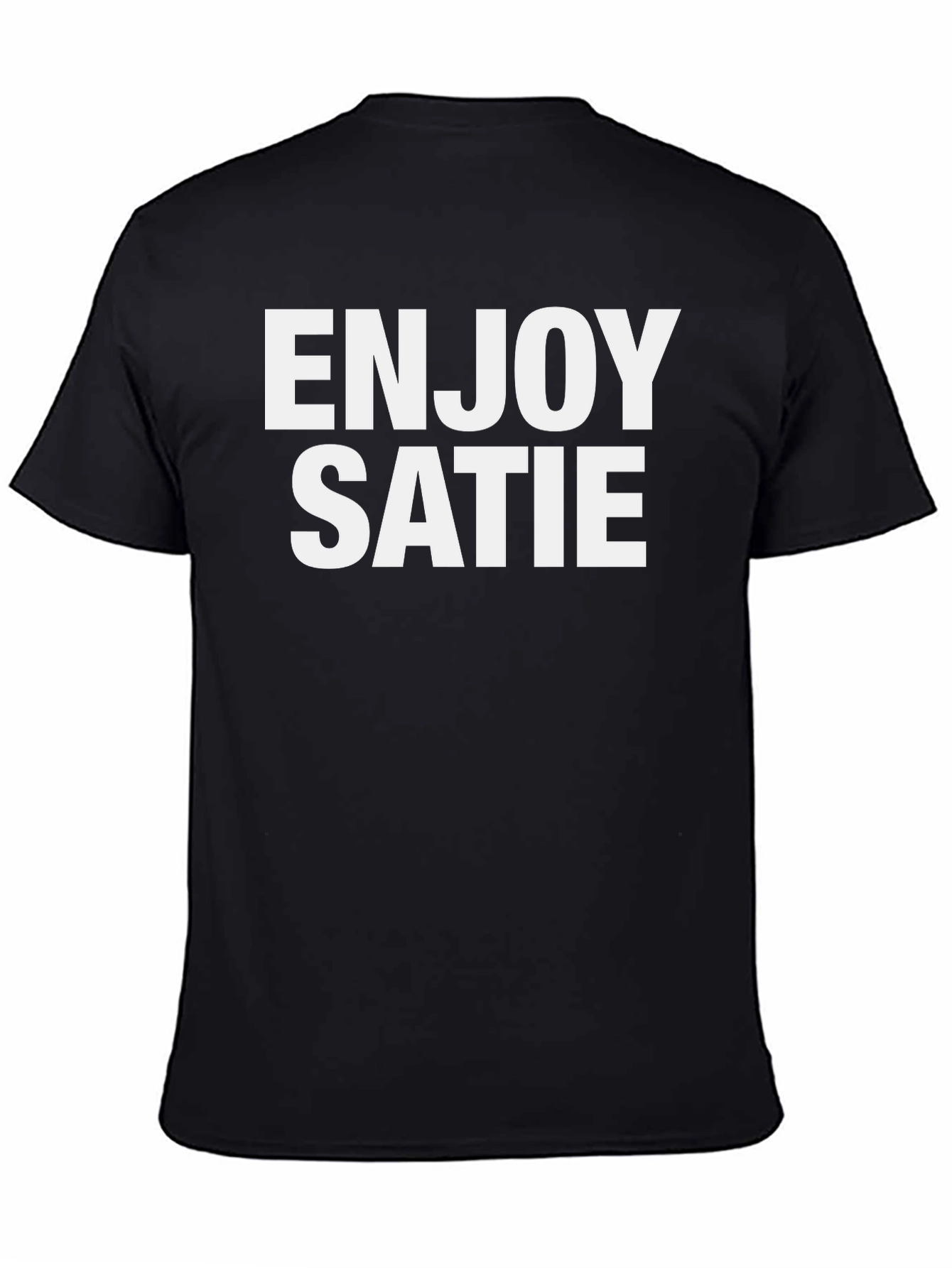 Enjoy Satie Black Graphic Tee