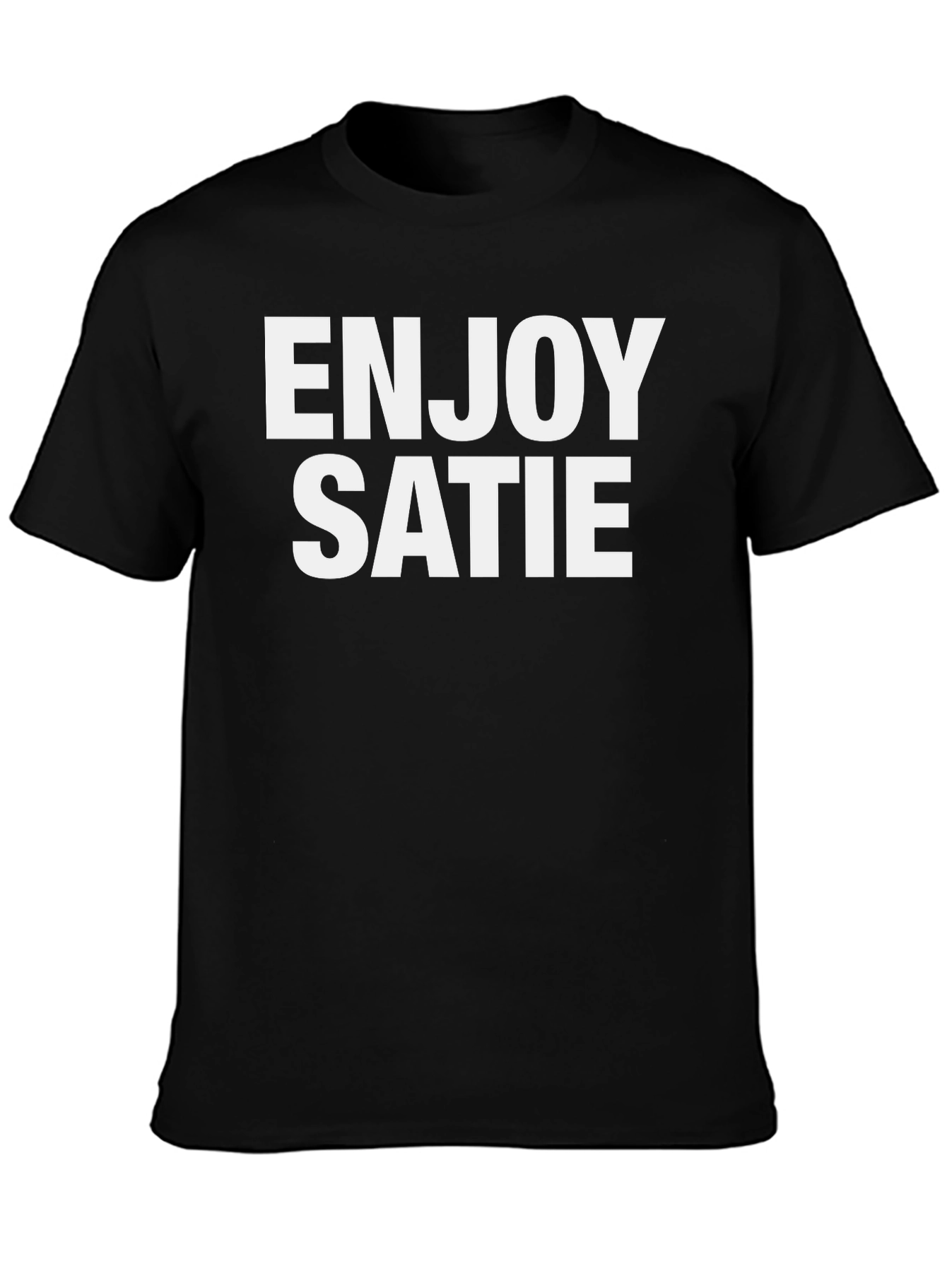 Enjoy Satie Black Graphic Tee