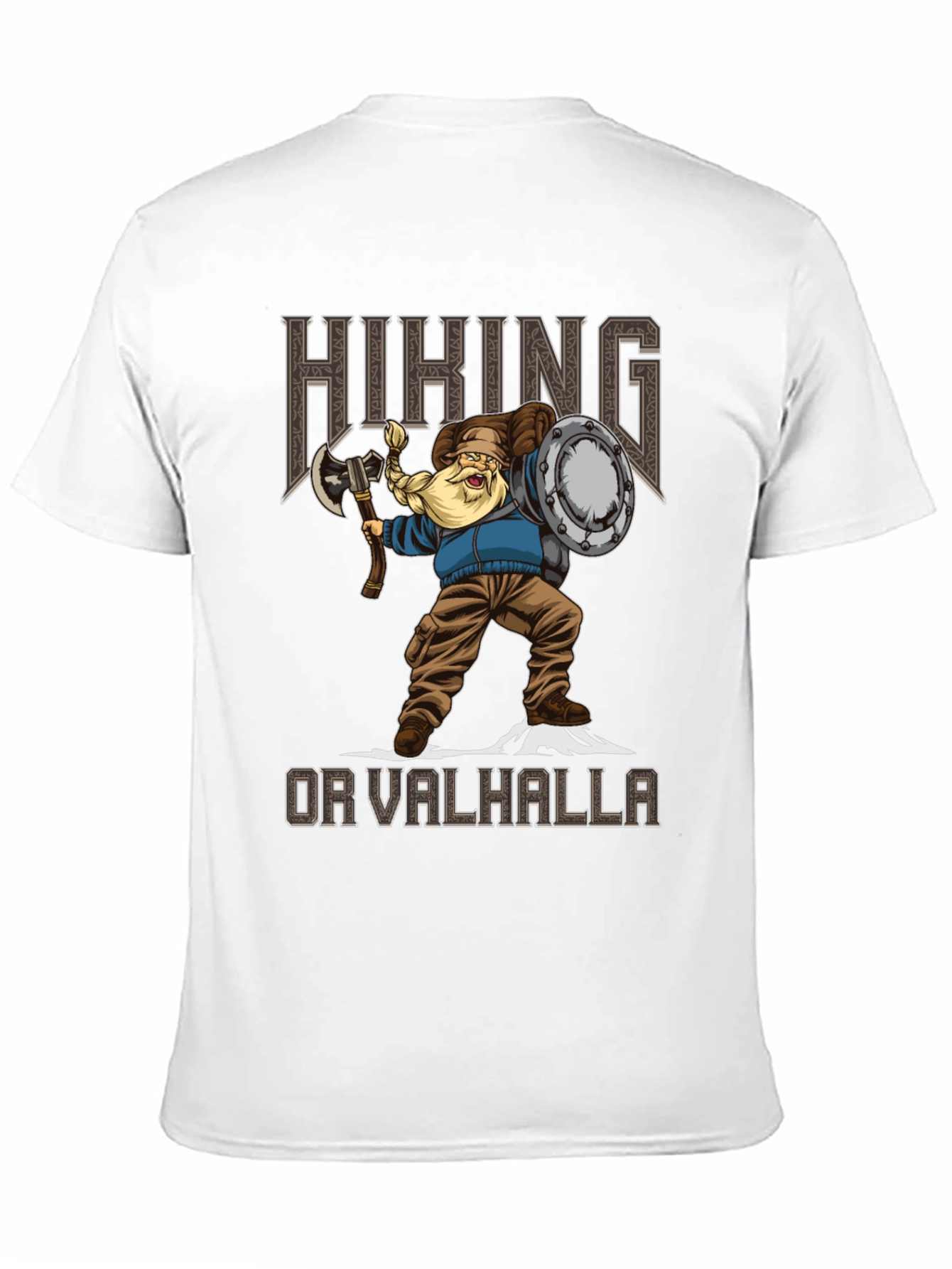 Hiking Or Valhalla Viking Graphic Tee