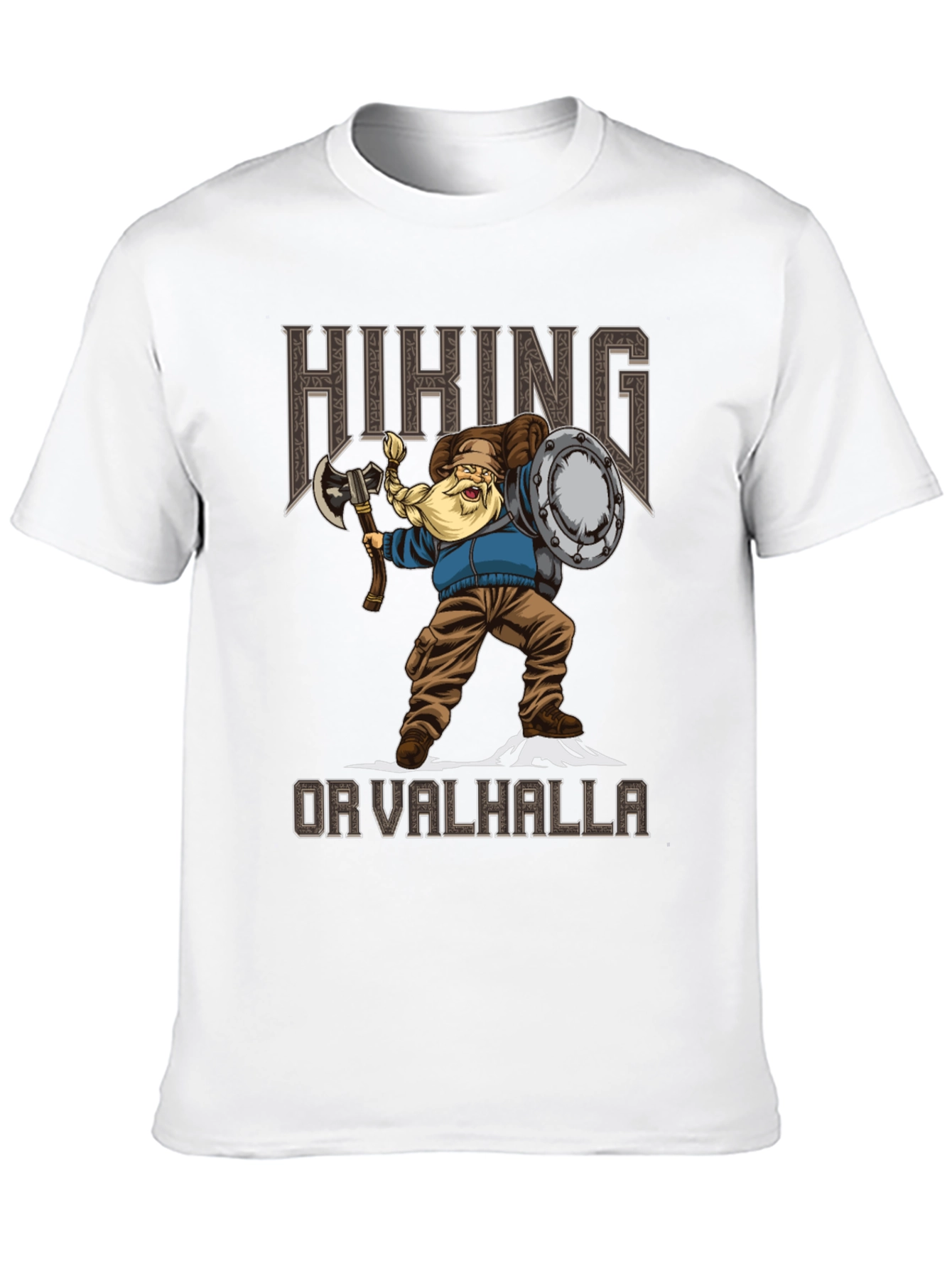 Hiking Or Valhalla Viking Graphic Tee