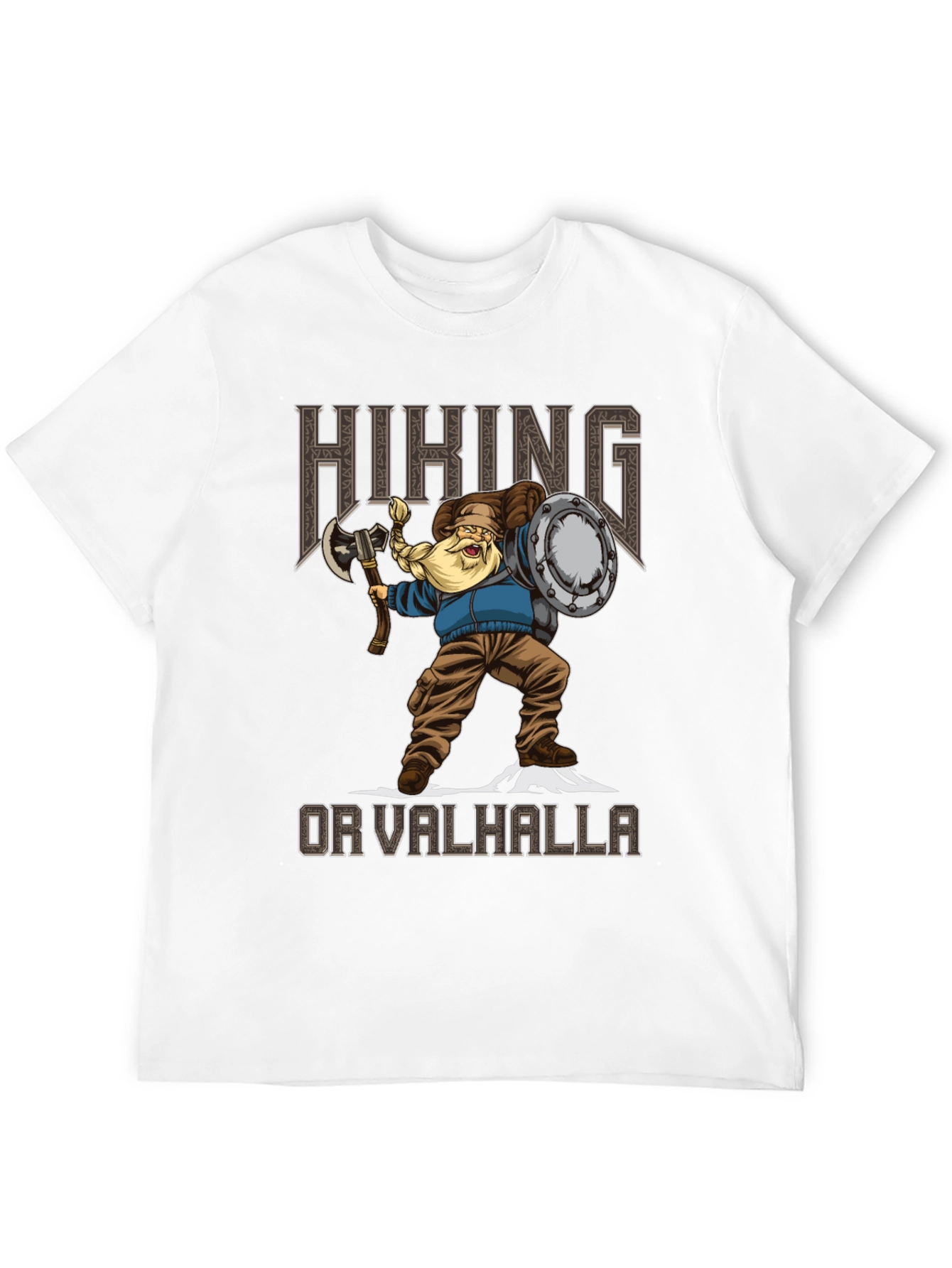 Hiking Or Valhalla Viking Graphic Tee