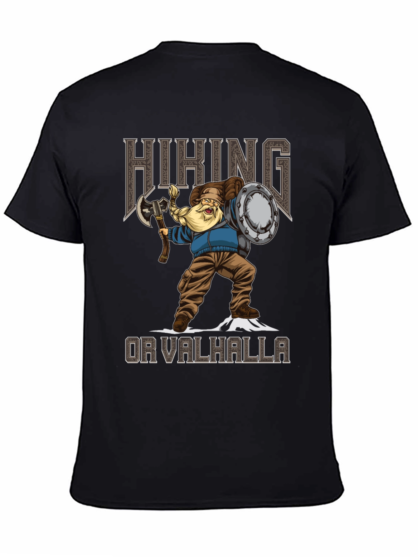 Hiking Or Valhalla Viking Graphic Tee