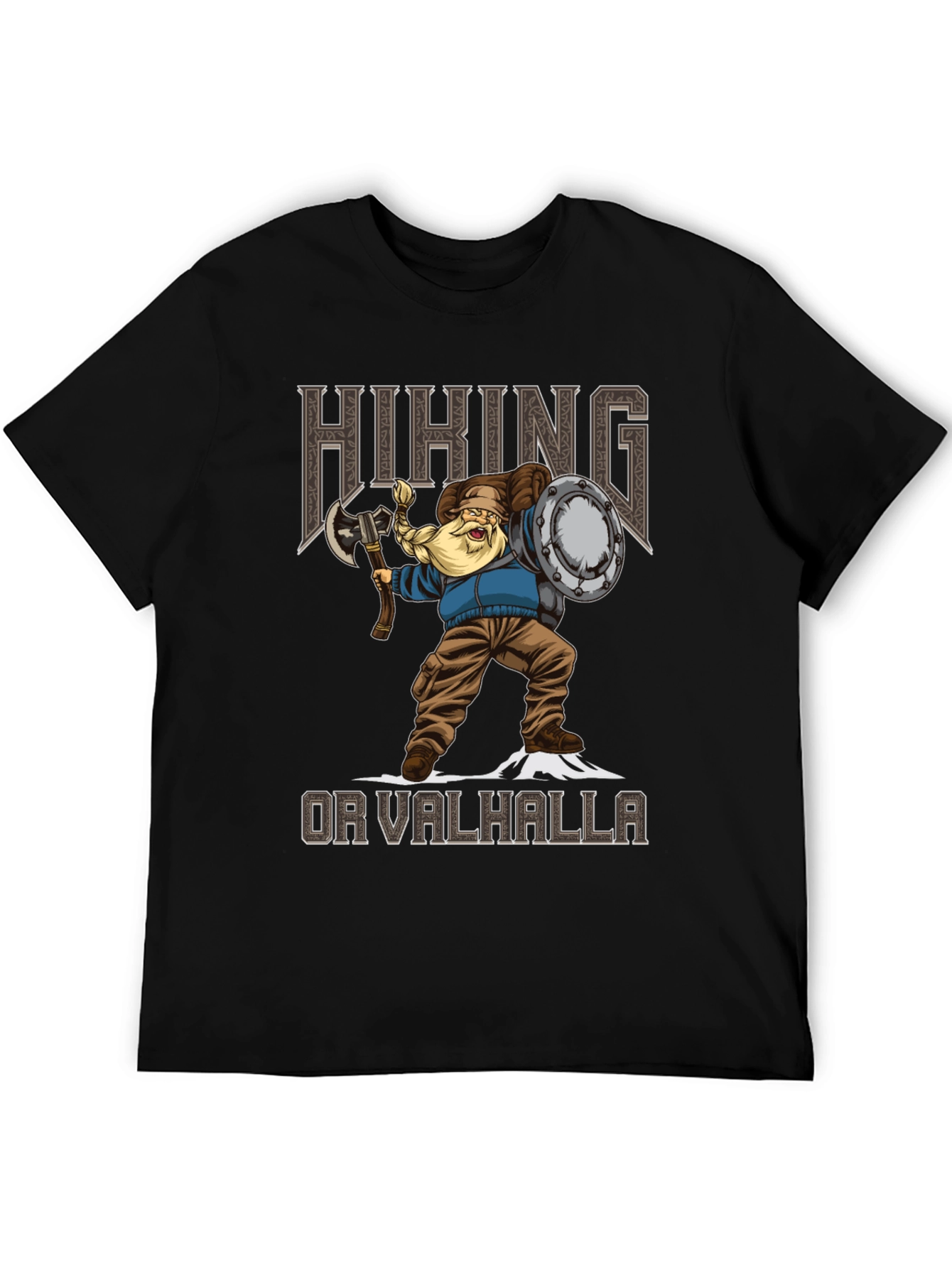 Hiking Or Valhalla Viking Graphic Tee