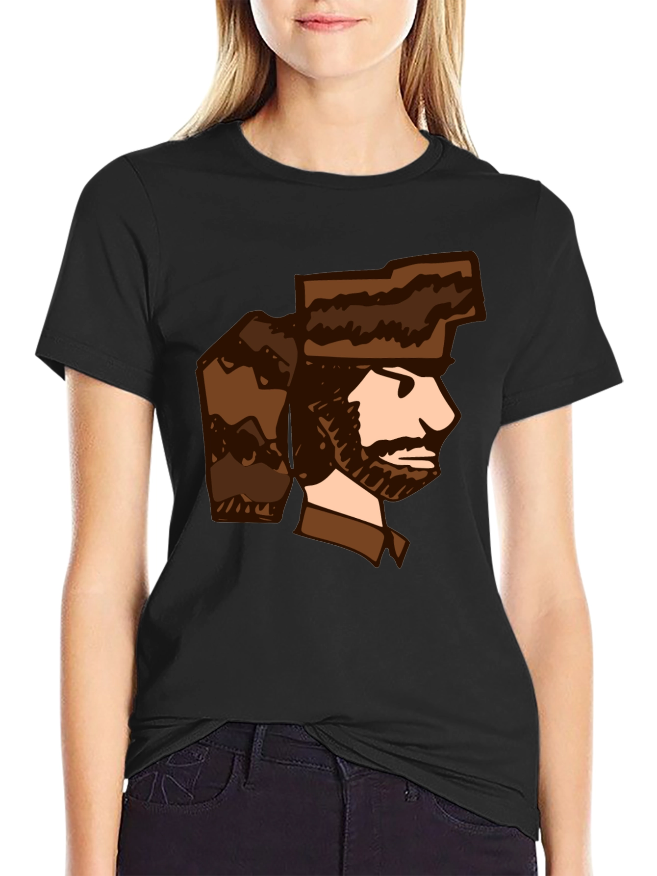 Cartoon Trapper T-Shirt - Unique Graphic Tee