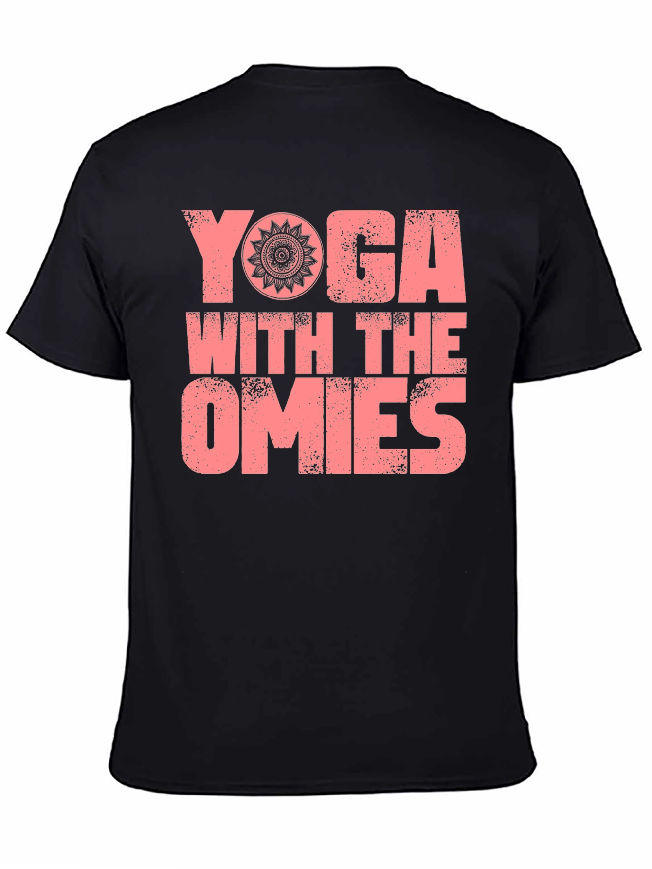 Yoga With The Omies Black Graphic T-Shirt