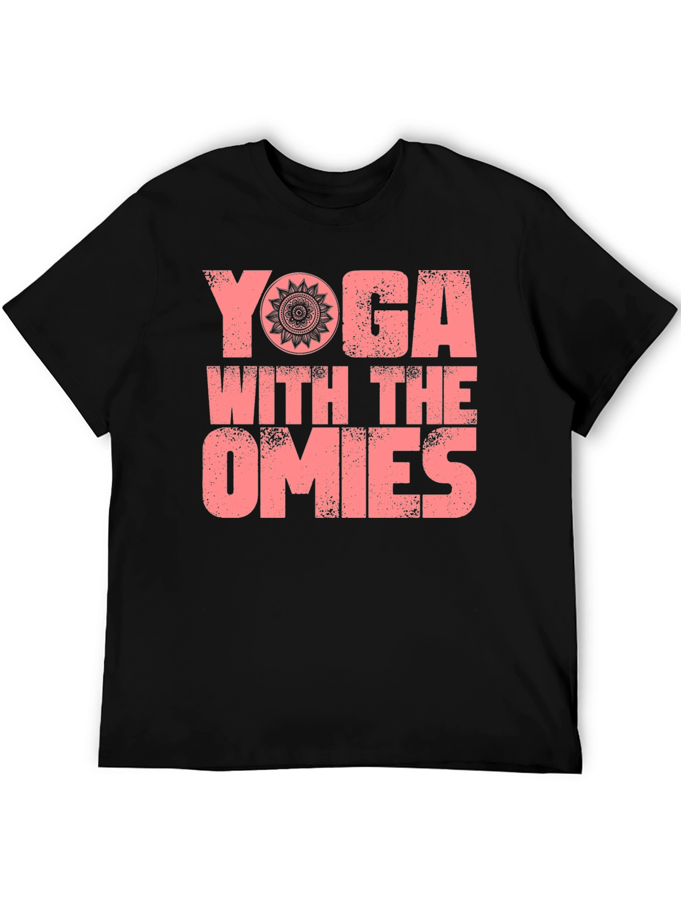 Yoga With The Omies Black Graphic T-Shirt