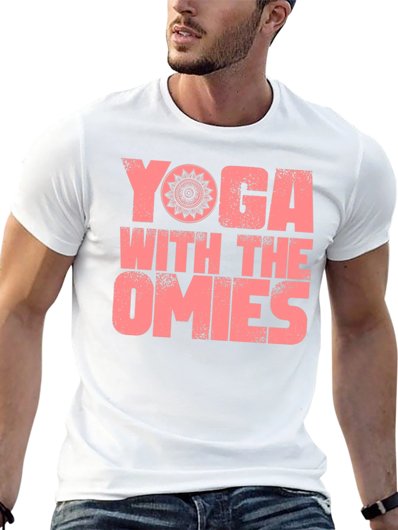 Yoga With The Omies Black Graphic T-Shirt