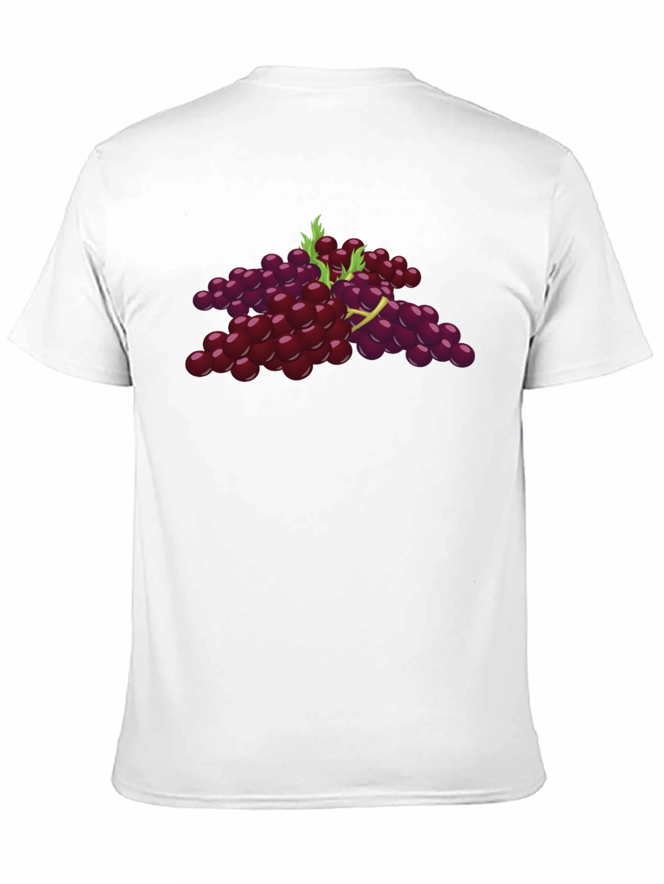 Grape Graphic Tee - Black Cotton Comfort