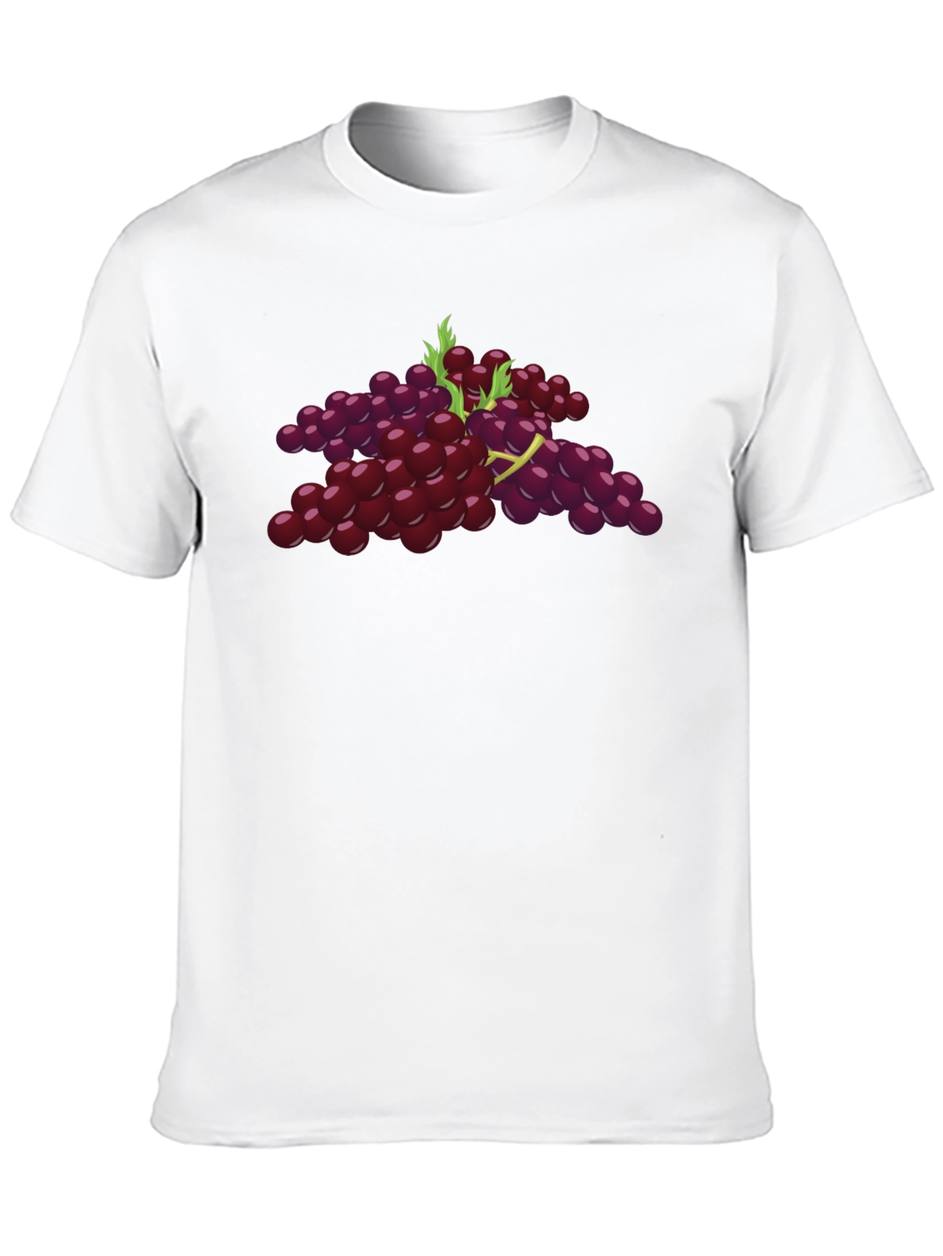 Grape Graphic Tee - Black Cotton Comfort