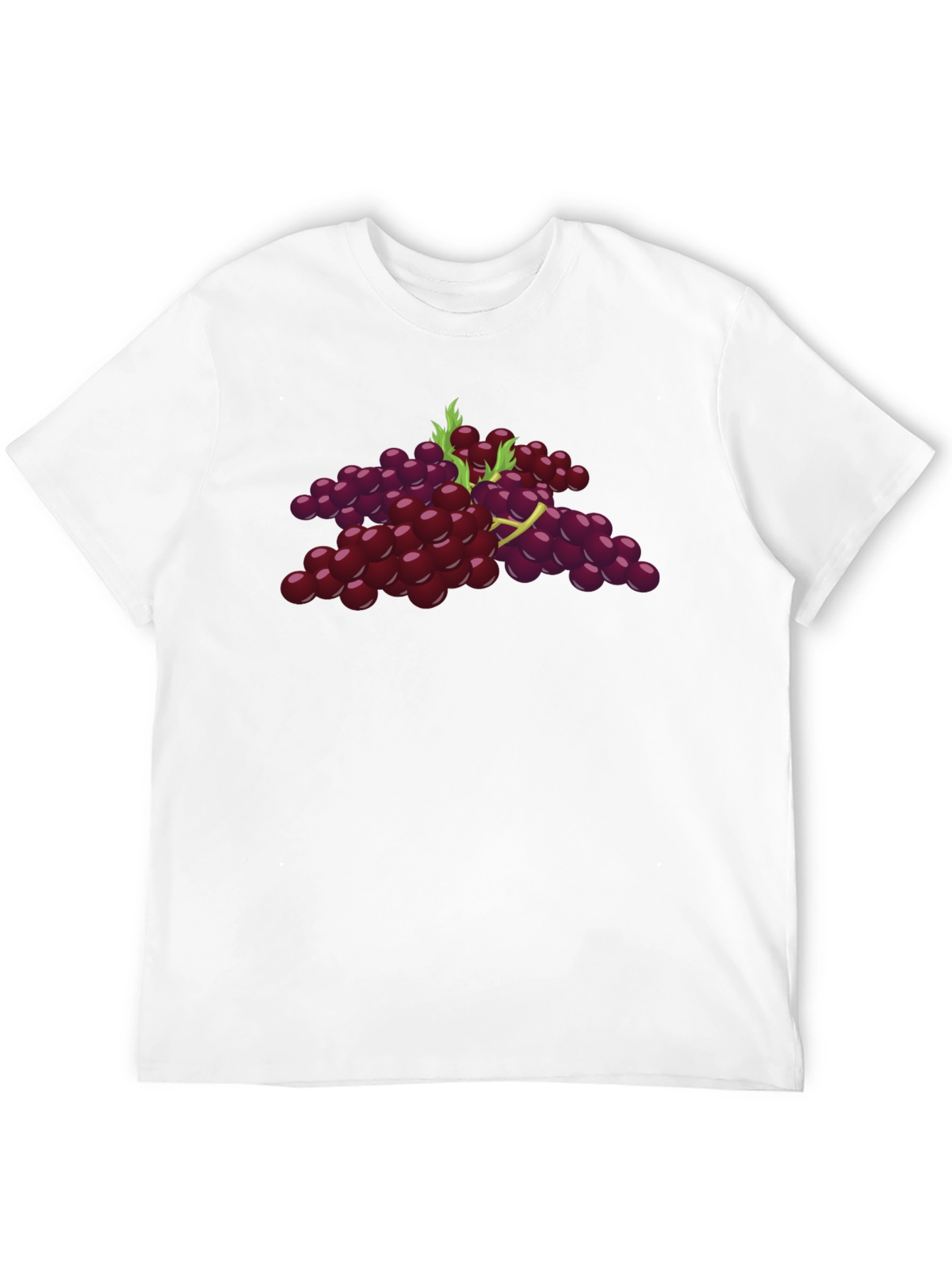Grape Graphic Tee - Black Cotton Comfort