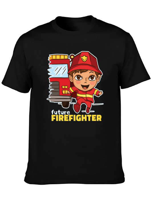Future Firefighter T-Shirt - Kids Fire Truck Design