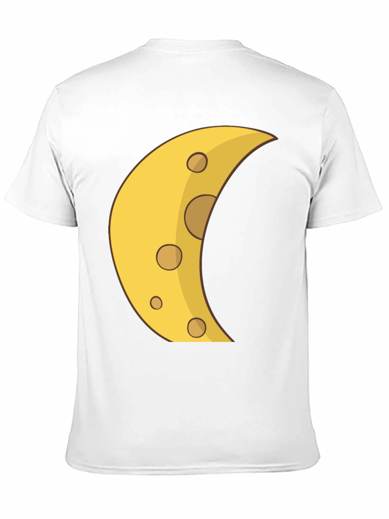 Cheese Moon Graphic Tee - Black Cotton T-Shirt