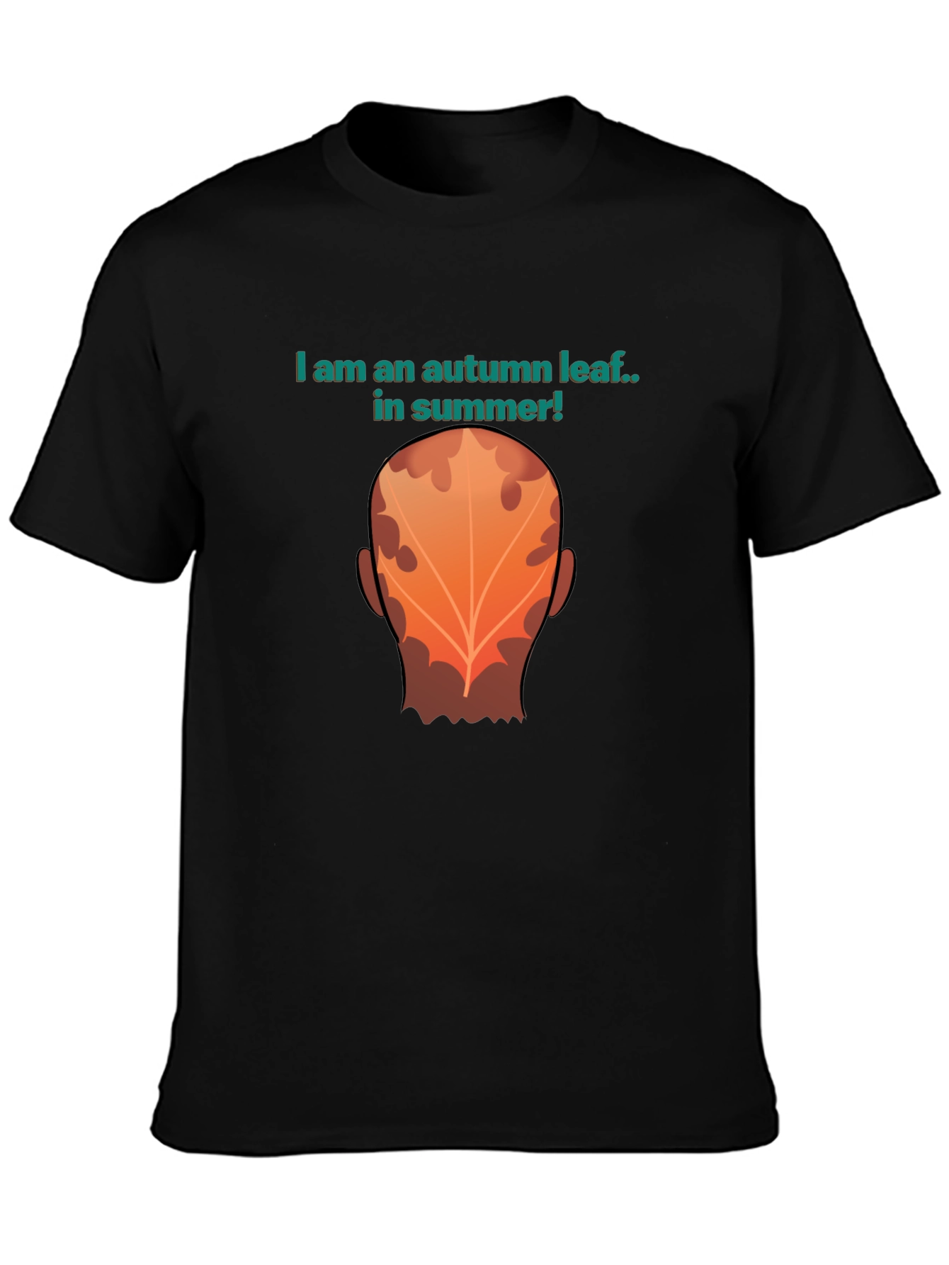 Autumn Leaf Summer Tee - Funny Graphic T-Shirt