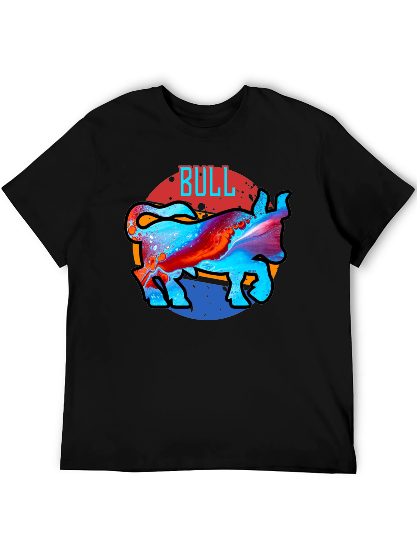 Cool Bull Graphic Black T-Shirt