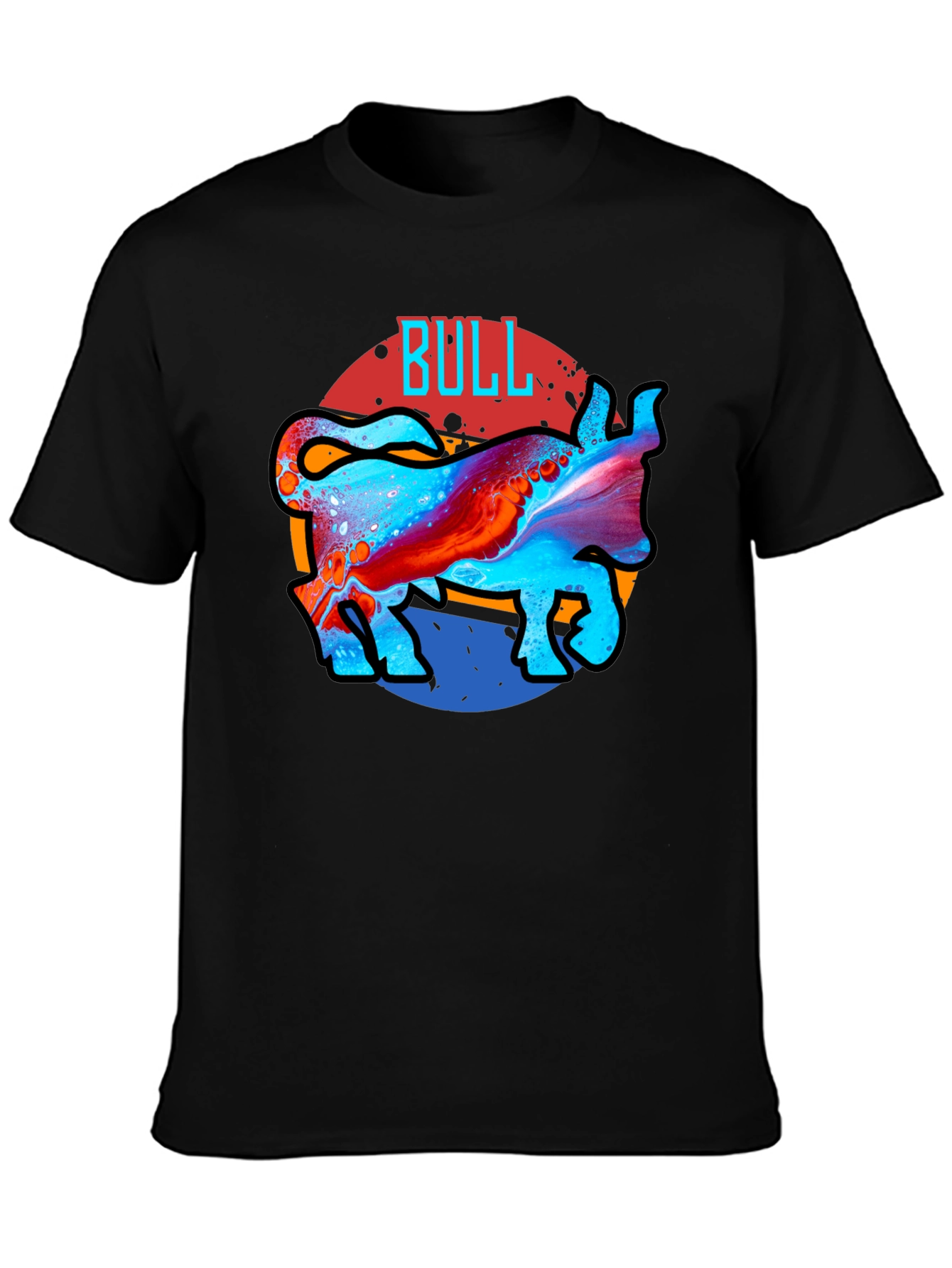 Cool Bull Graphic Black T-Shirt