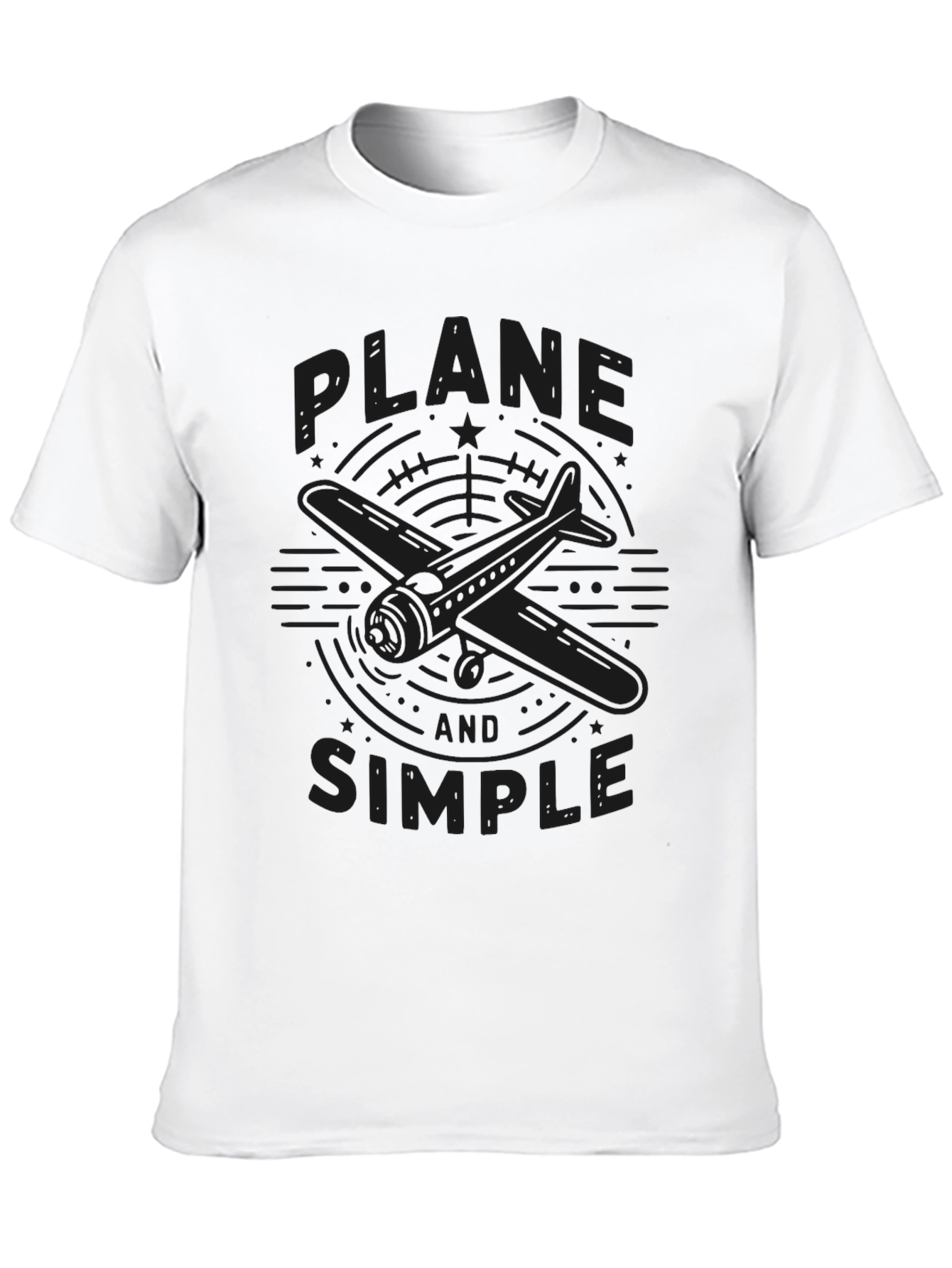Plane and Simple Graphic T-Shirt