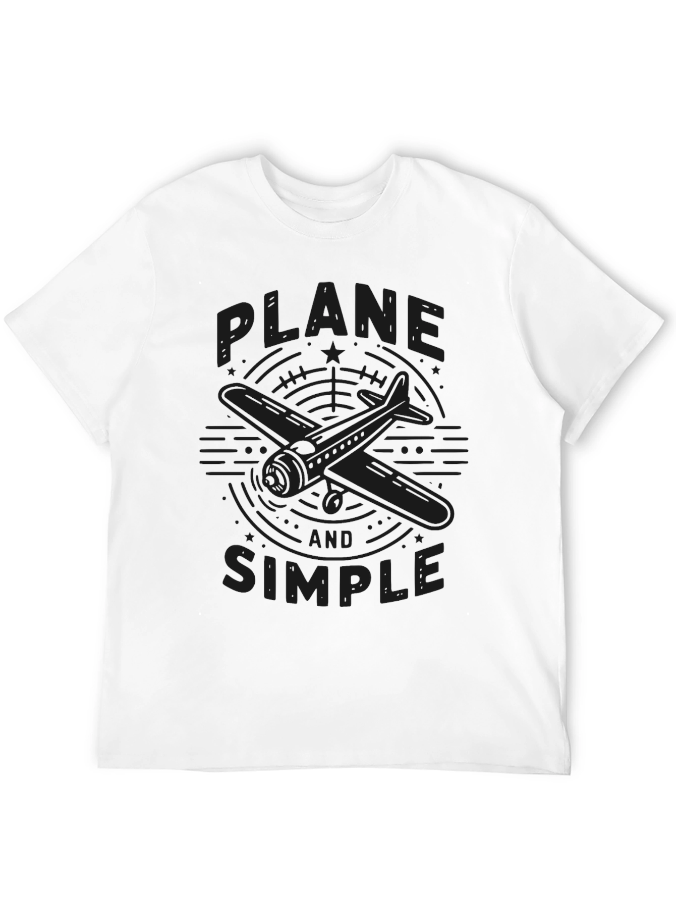 Plane and Simple Graphic T-Shirt