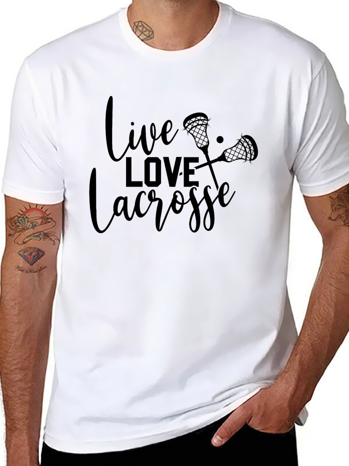 Live Love Lacrosse Black T-Shirt