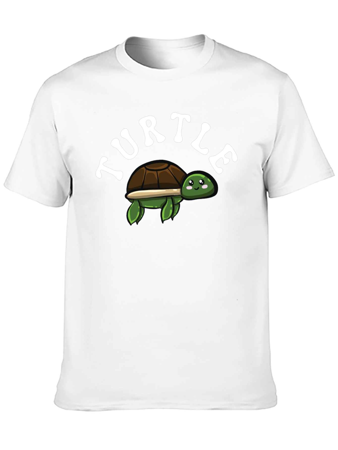 Cute Turtle Graphic T-Shirt - Black