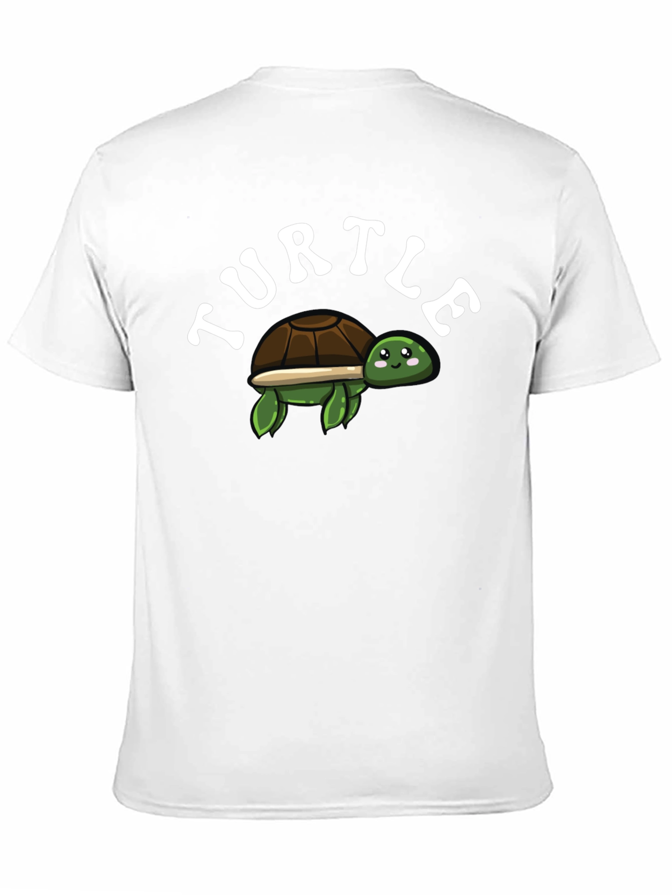 Cute Turtle Graphic T-Shirt - Black