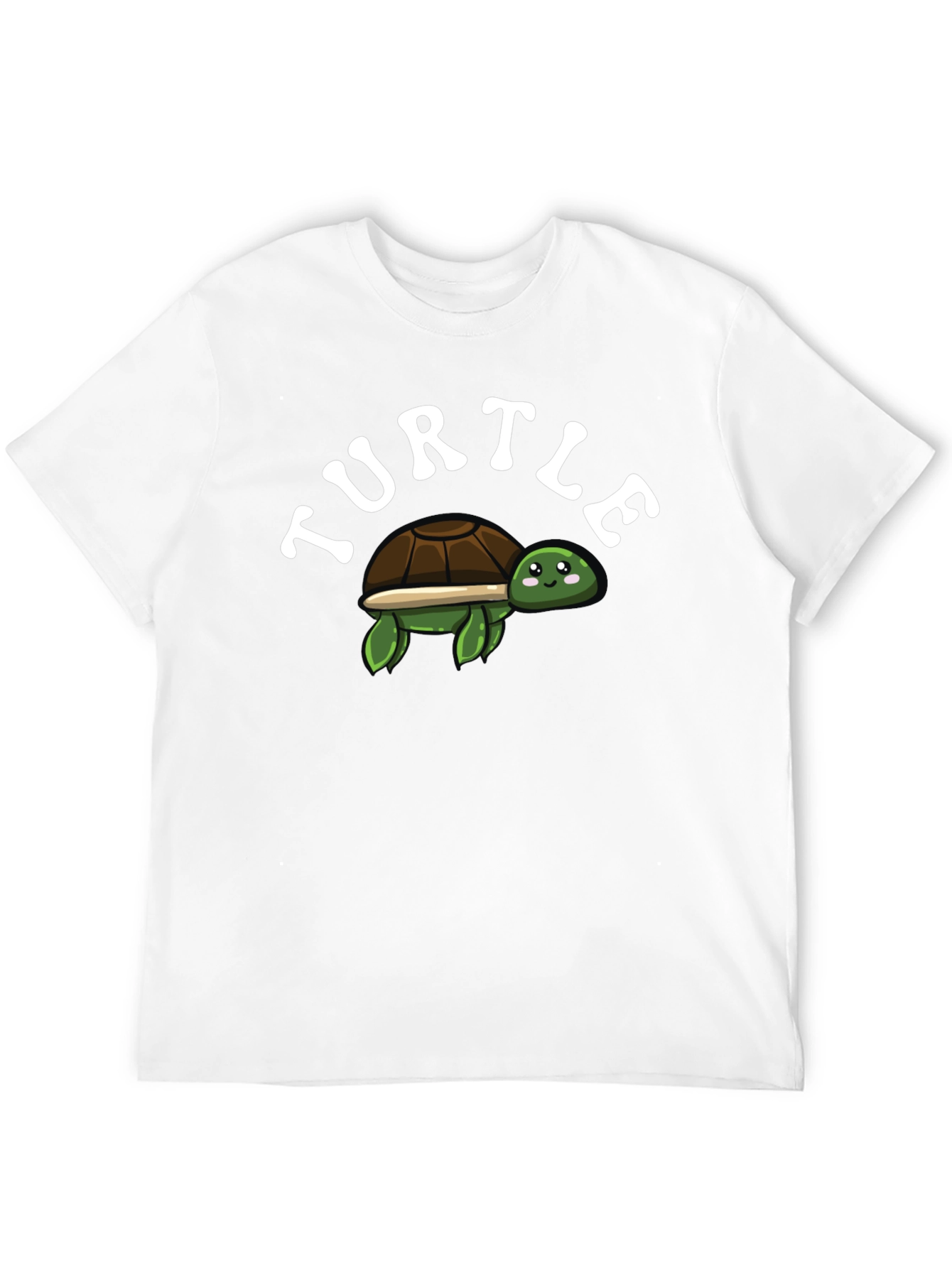 Cute Turtle Graphic T-Shirt - Black