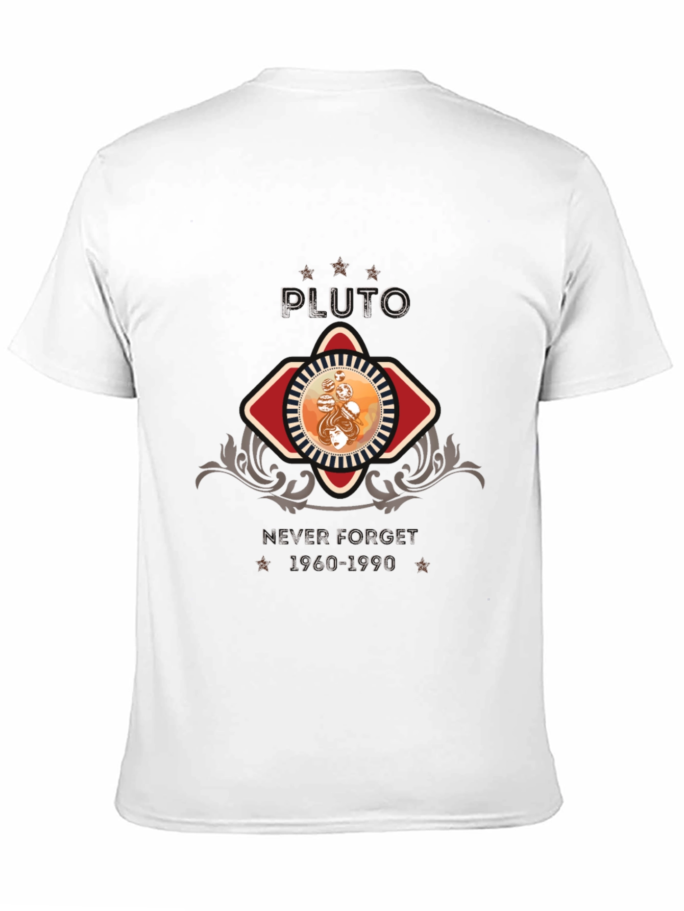 Retro Pluto T-Shirt - Never Forget 1960-1990