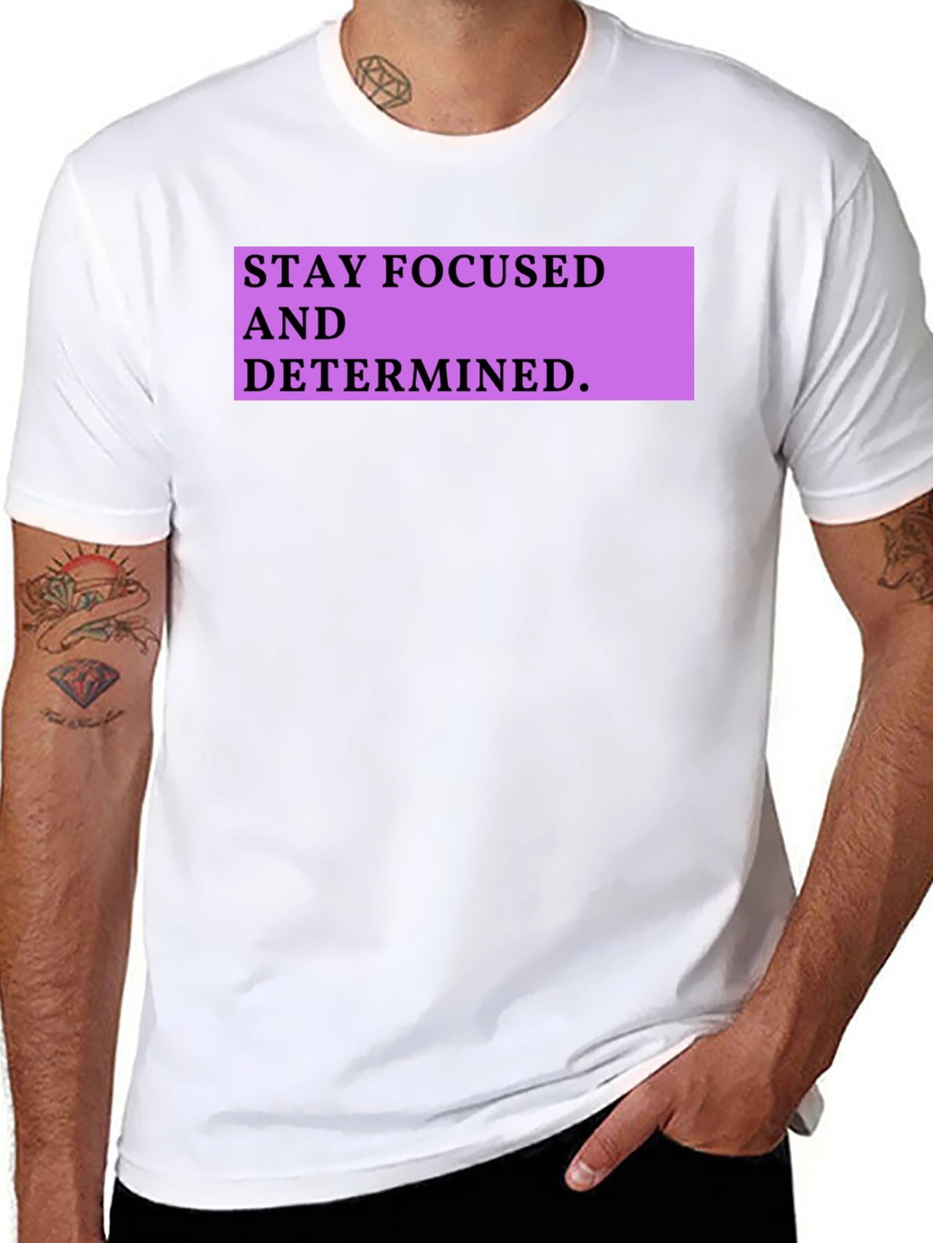 Stay Focused Graphic Tee - Motivational Shirt