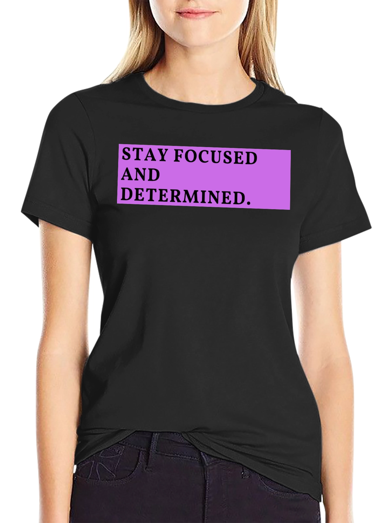 Stay Focused Graphic Tee - Motivational Shirt