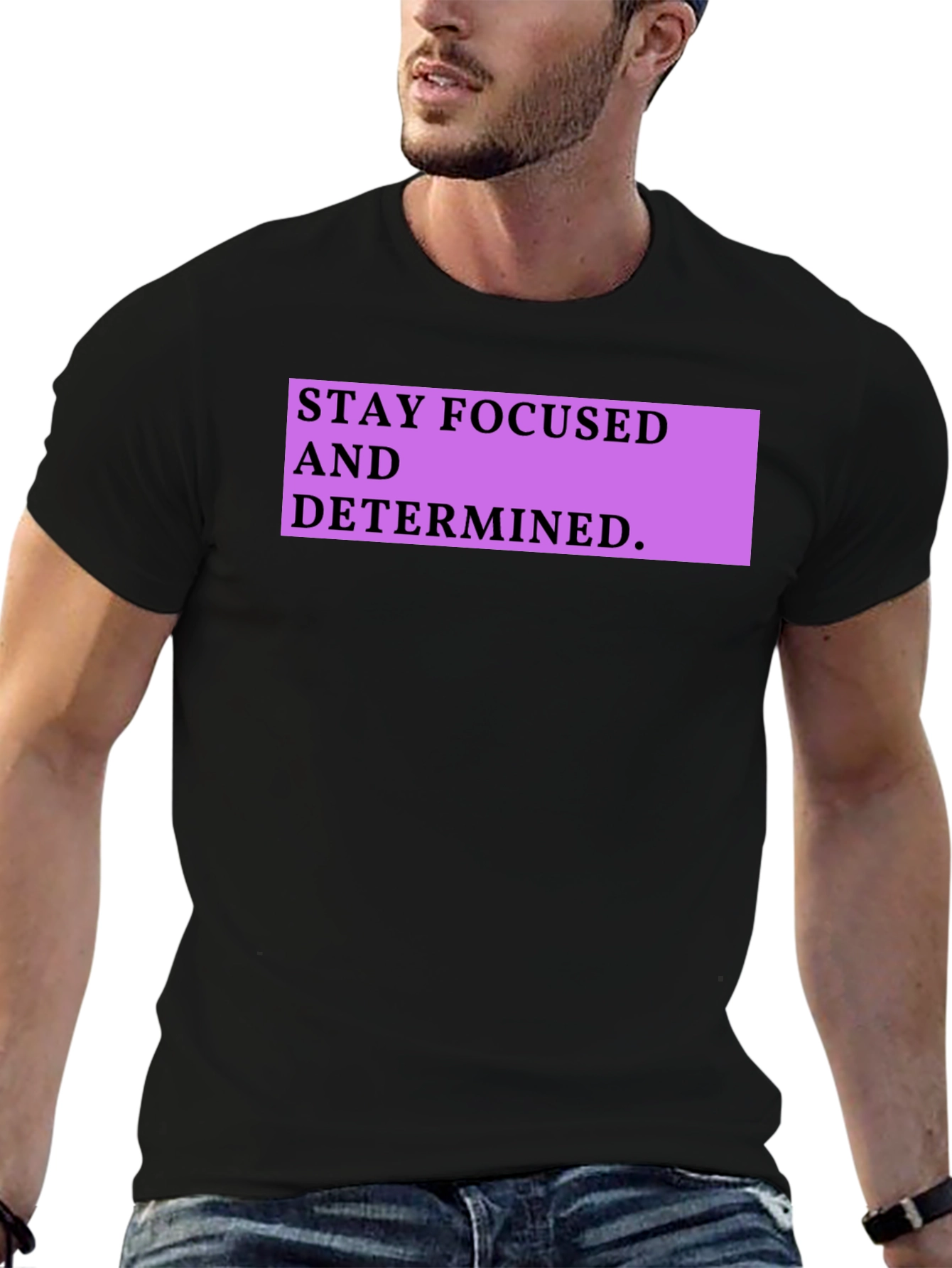 Stay Focused Graphic Tee - Motivational Shirt