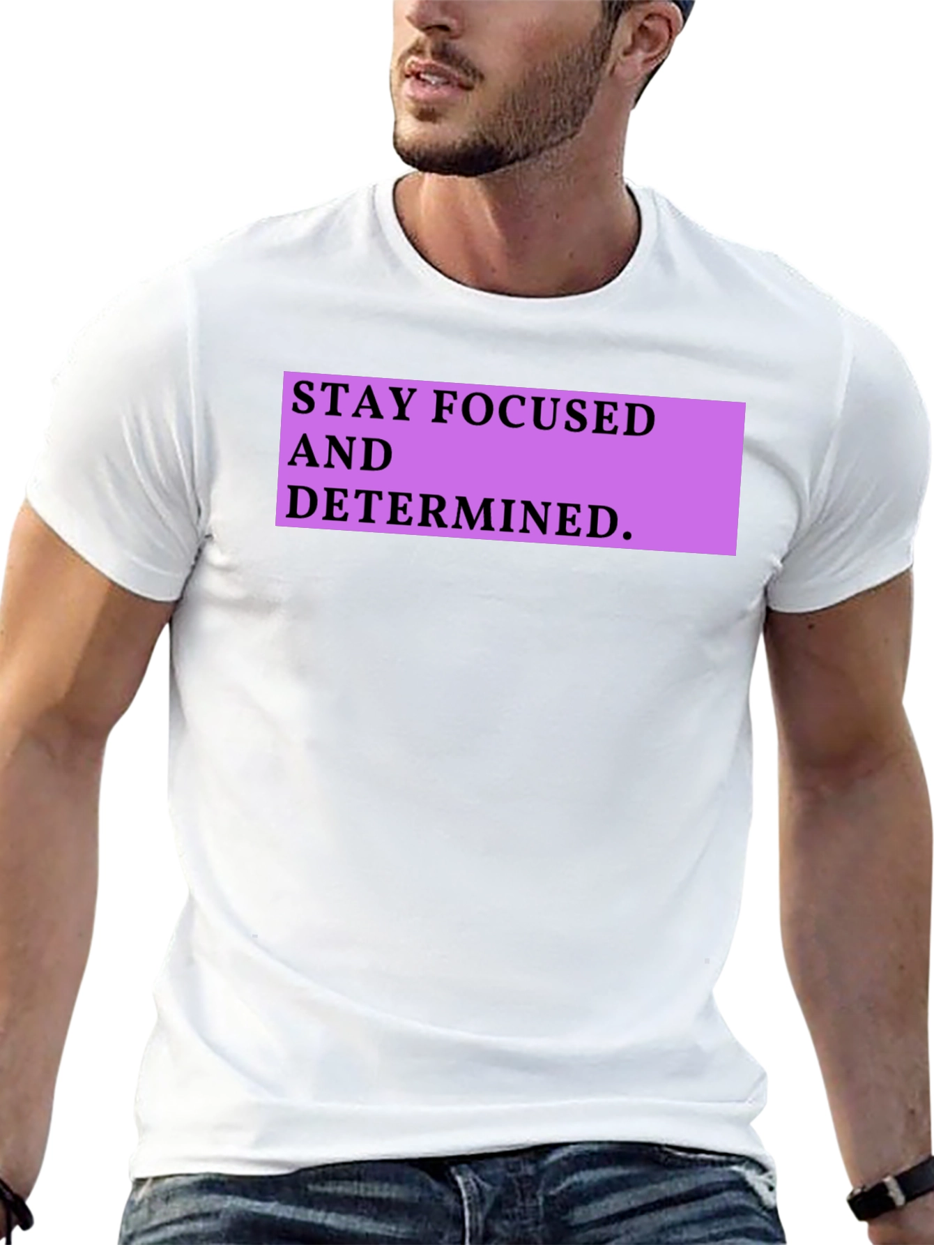 Stay Focused Graphic Tee - Motivational Shirt