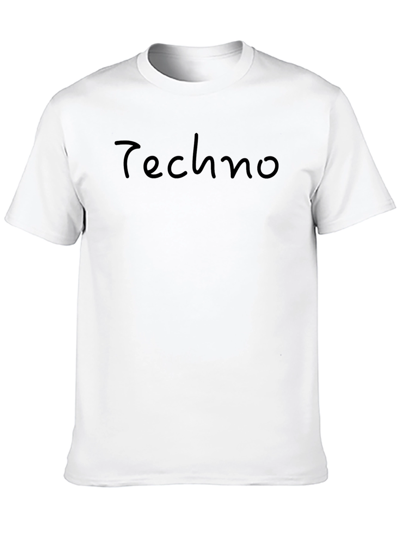 Techno Style Black T-Shirt