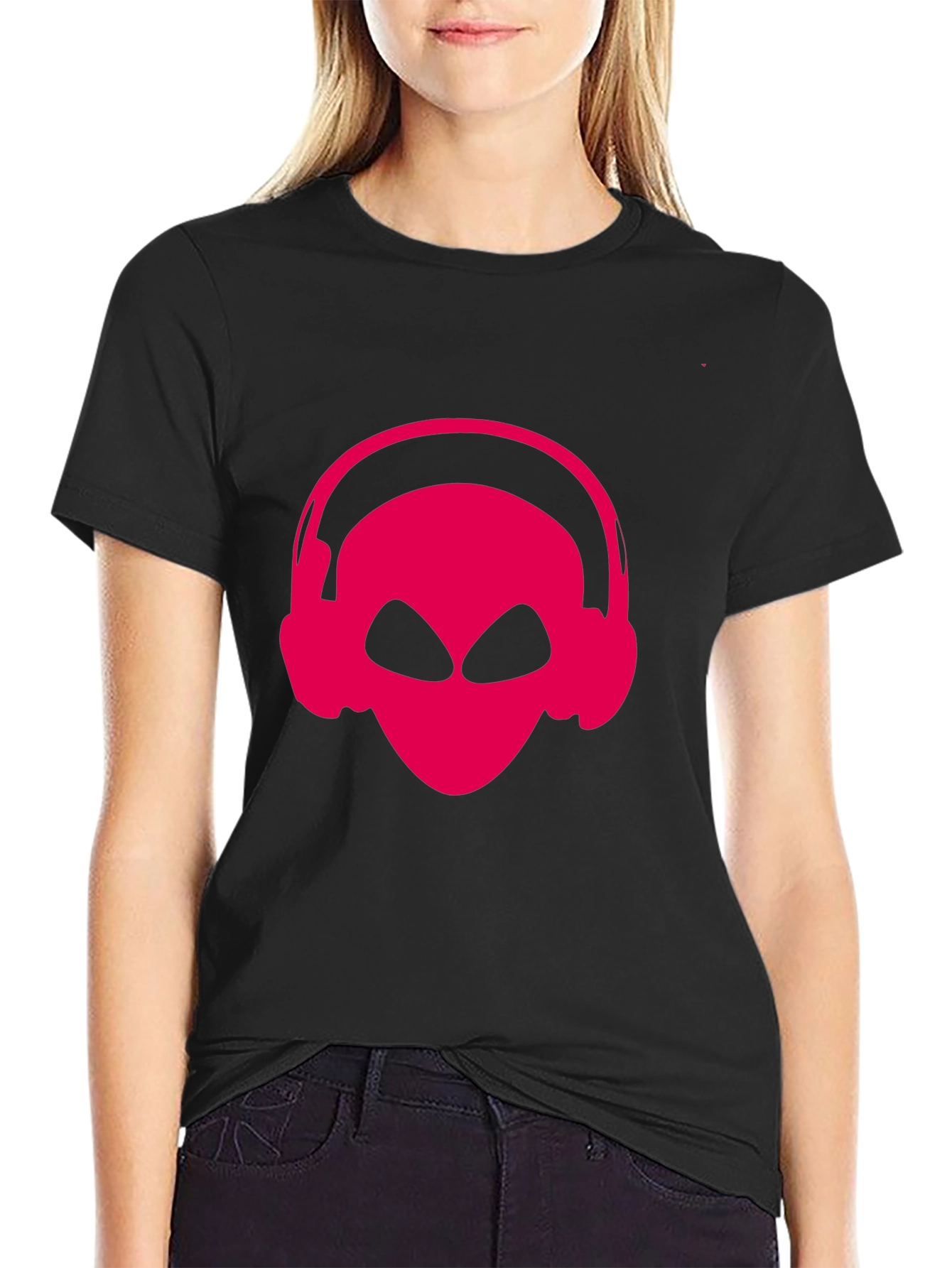 Alien DJ T-Shirt - Black Graphic Tee