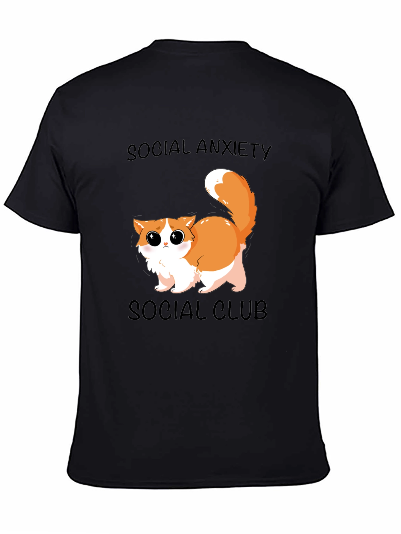 Social Anxiety Cat T-Shirt: Cute & Comfy