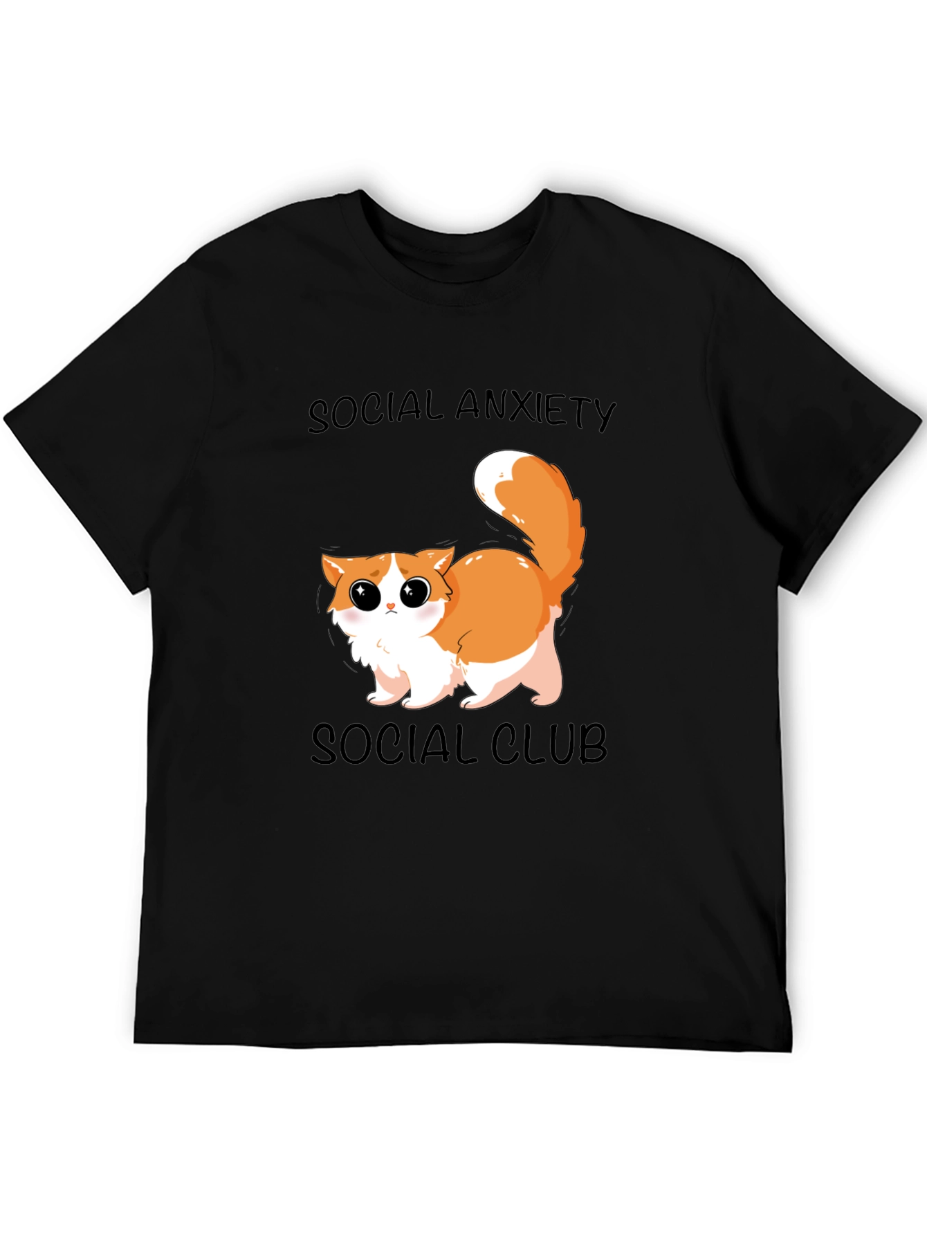 Social Anxiety Cat T-Shirt: Cute & Comfy