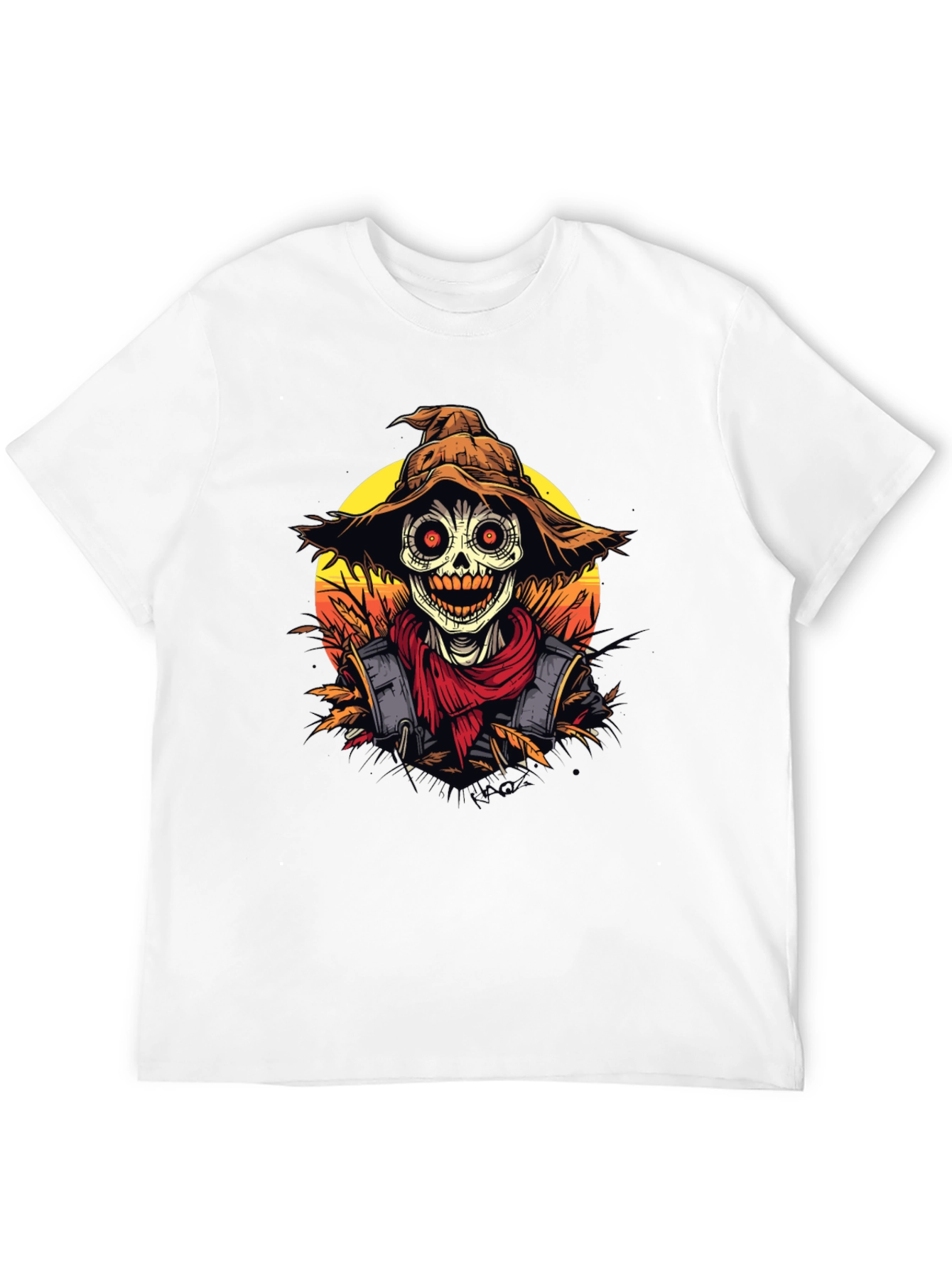 Scarecrow Graphic Tee - Halloween Shirt