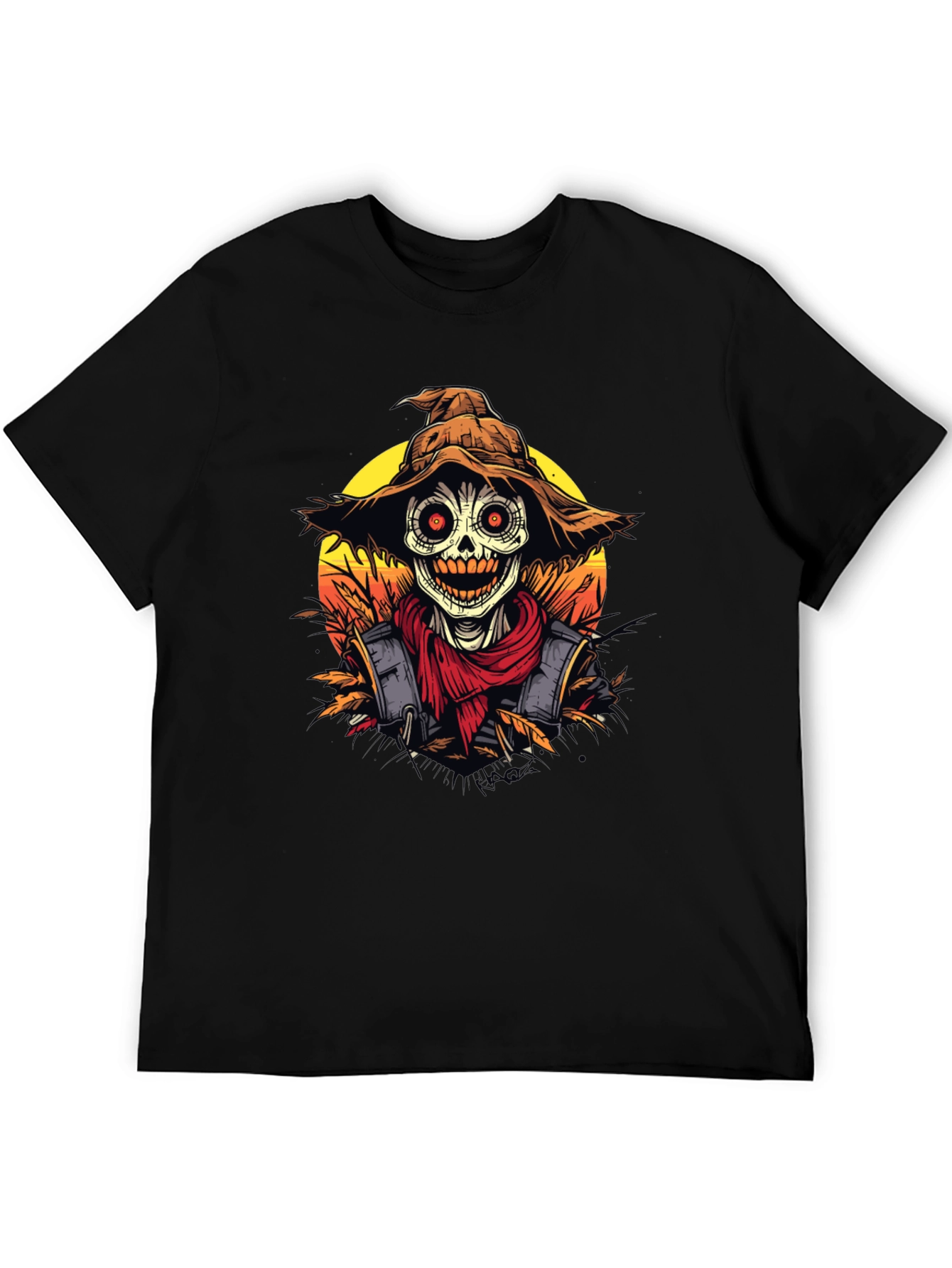 Scarecrow Graphic Tee - Halloween Shirt