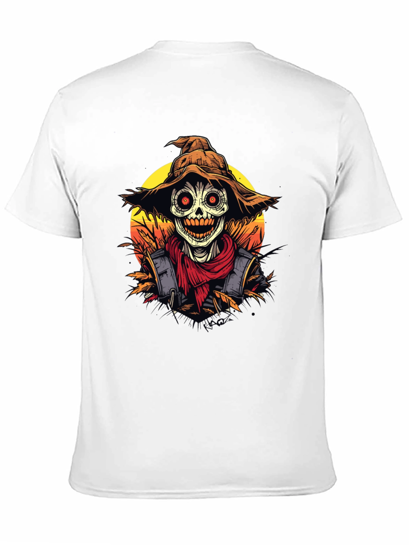 Scarecrow Graphic Tee - Halloween Shirt