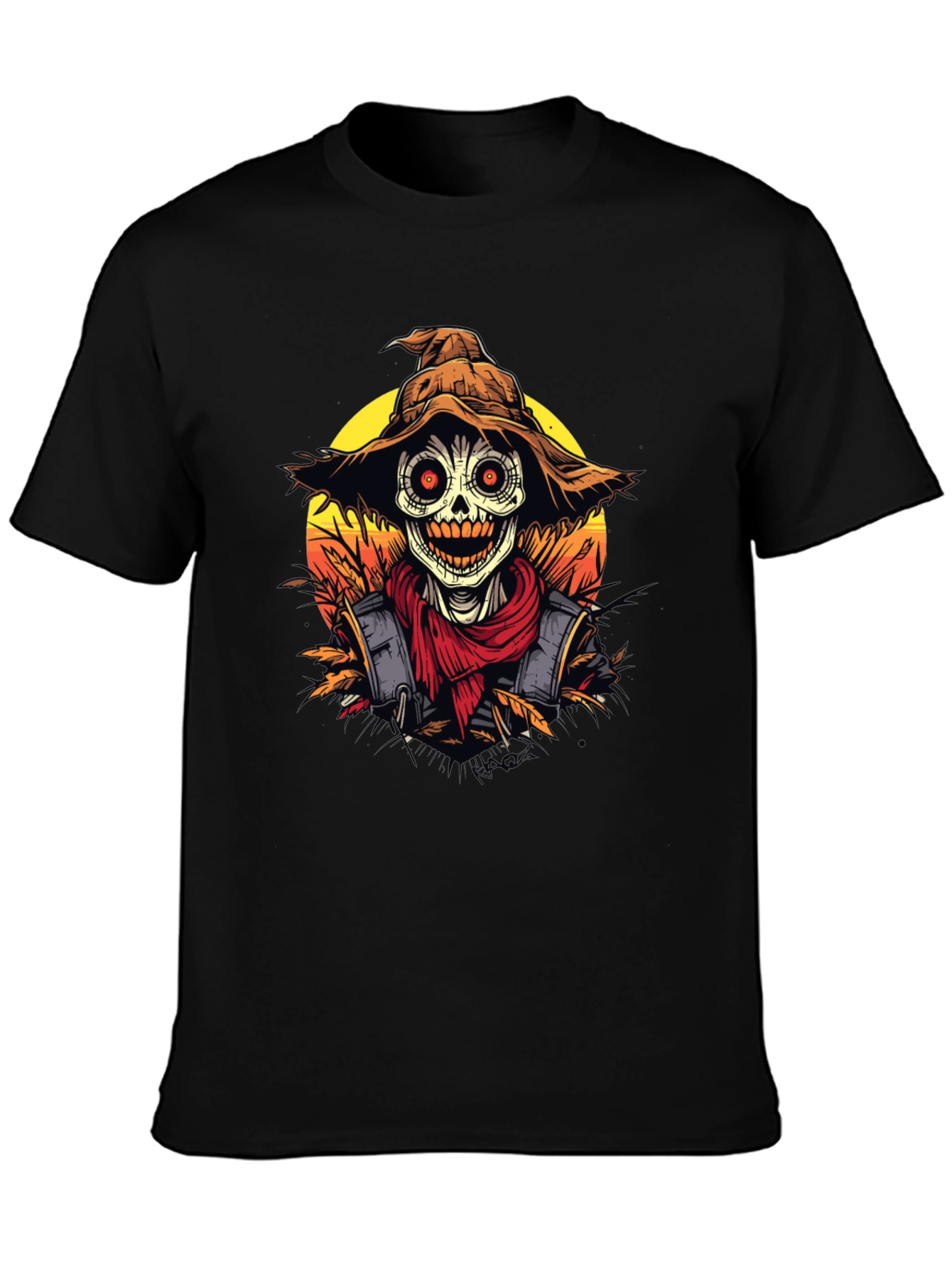 Scarecrow Graphic Tee - Halloween Shirt