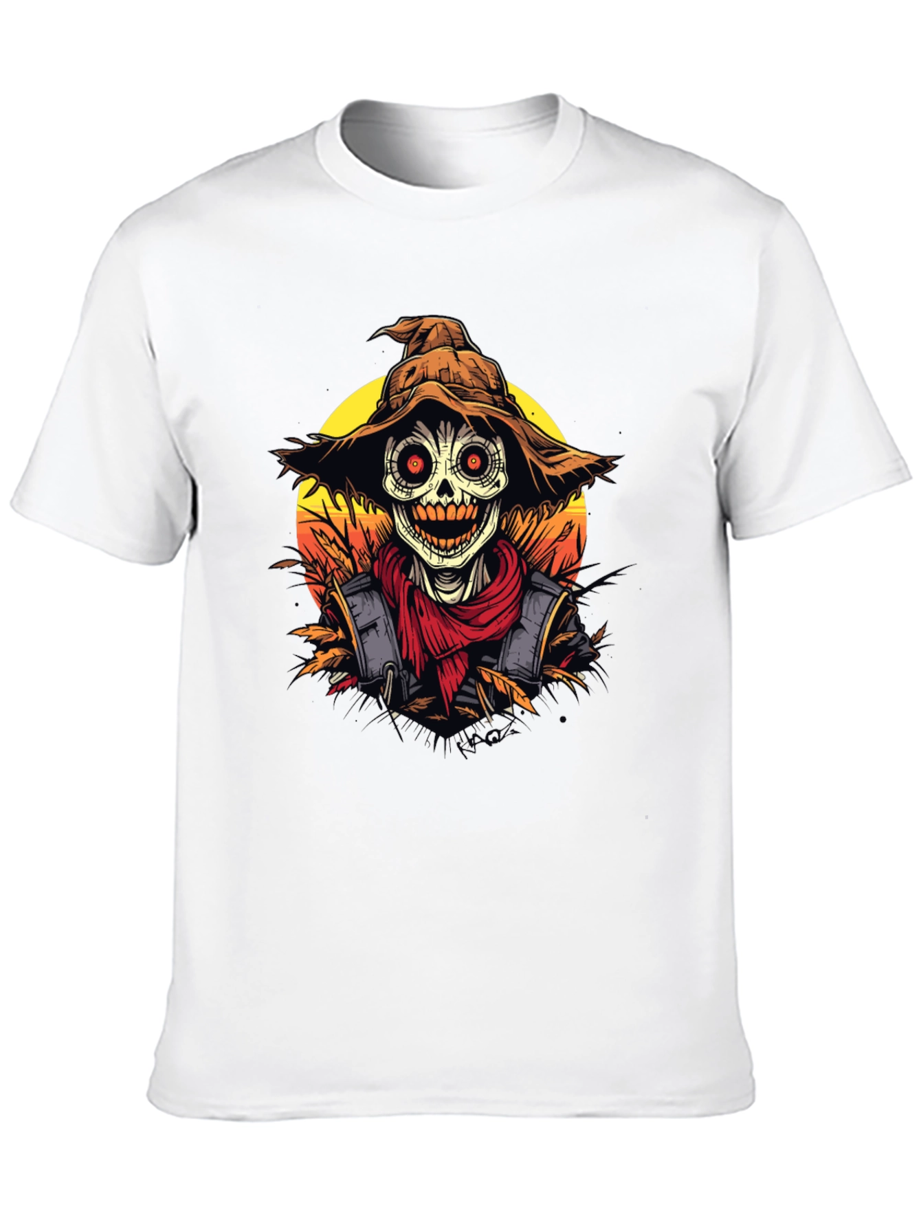 Scarecrow Graphic Tee - Halloween Shirt