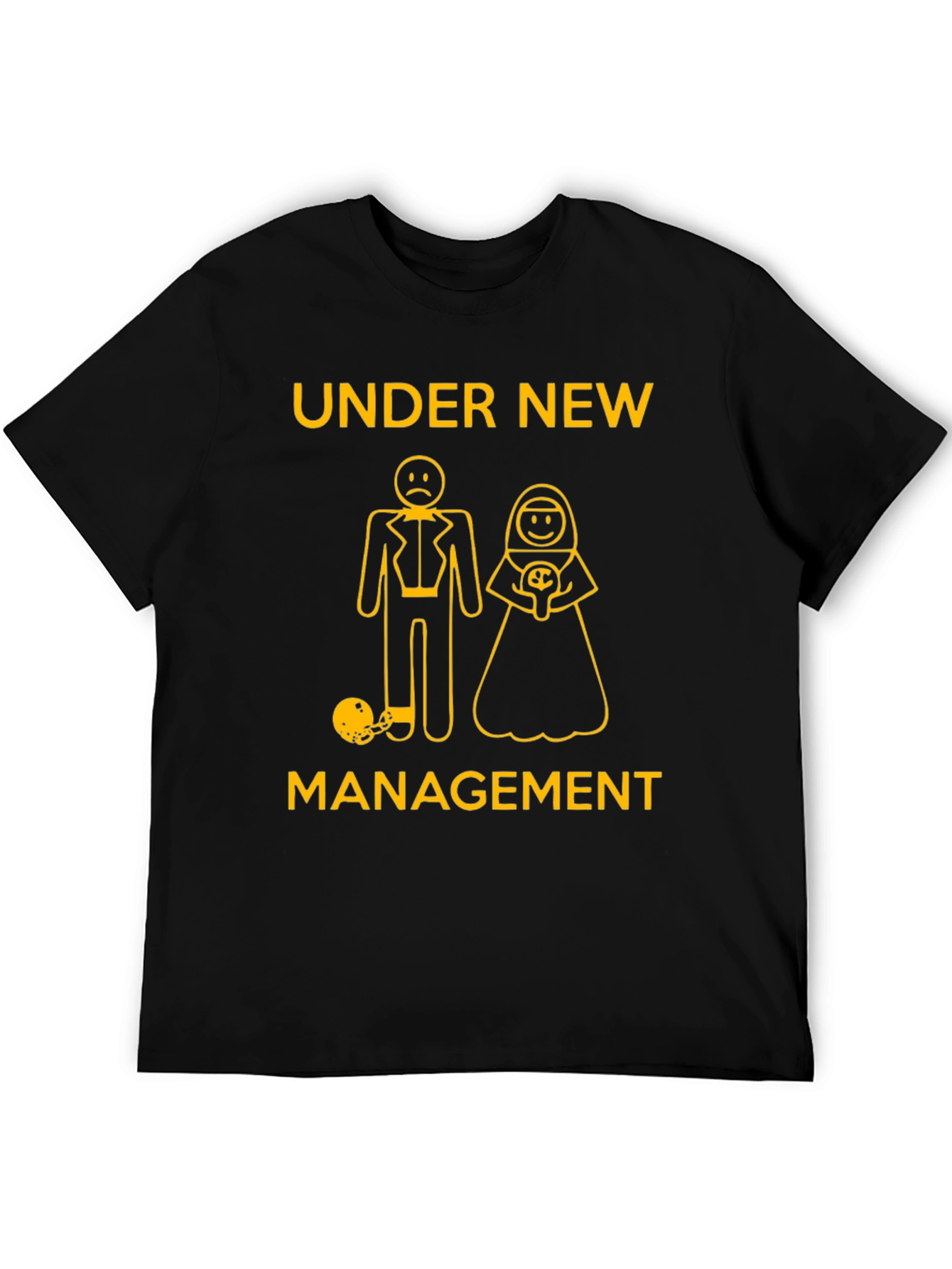 Under New Management T-Shirt Funny Groom Bride