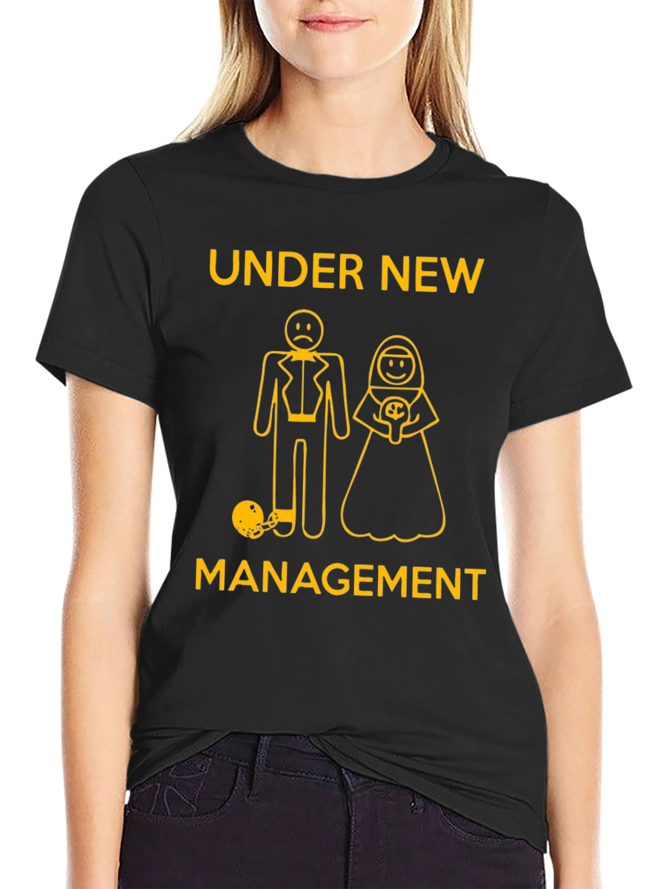 Under New Management T-Shirt Funny Groom Bride