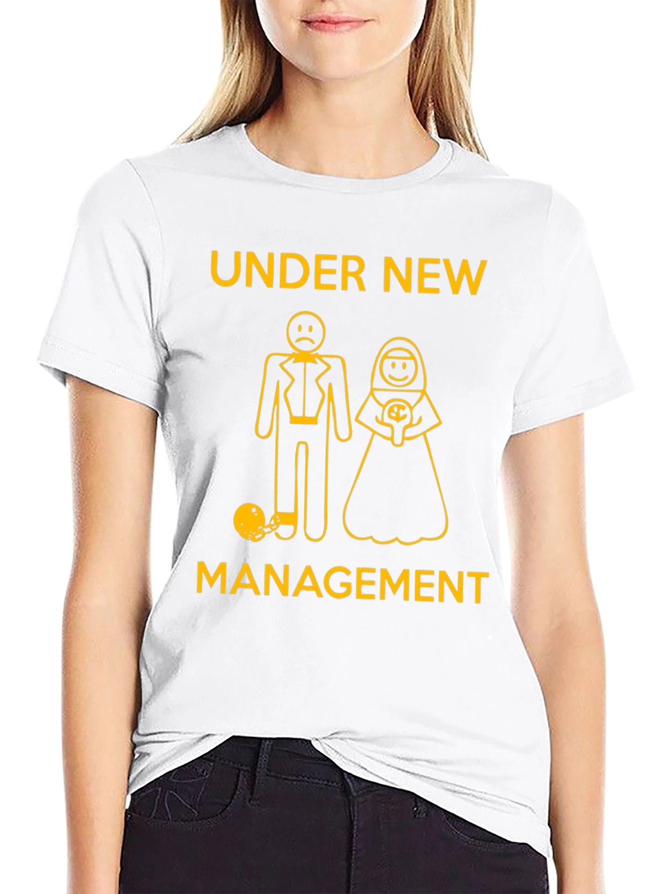Under New Management T-Shirt Funny Groom Bride