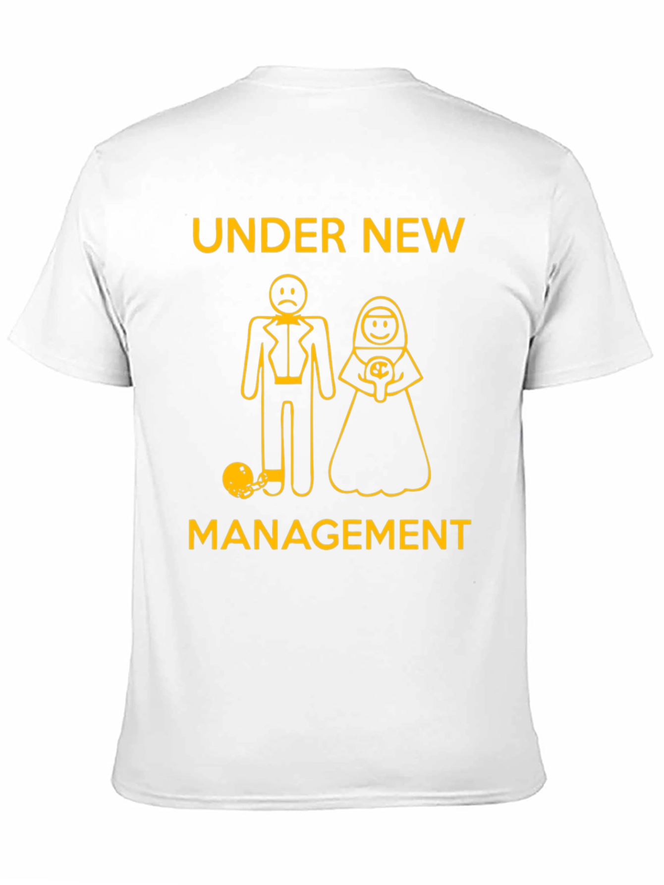 Under New Management T-Shirt Funny Groom Bride