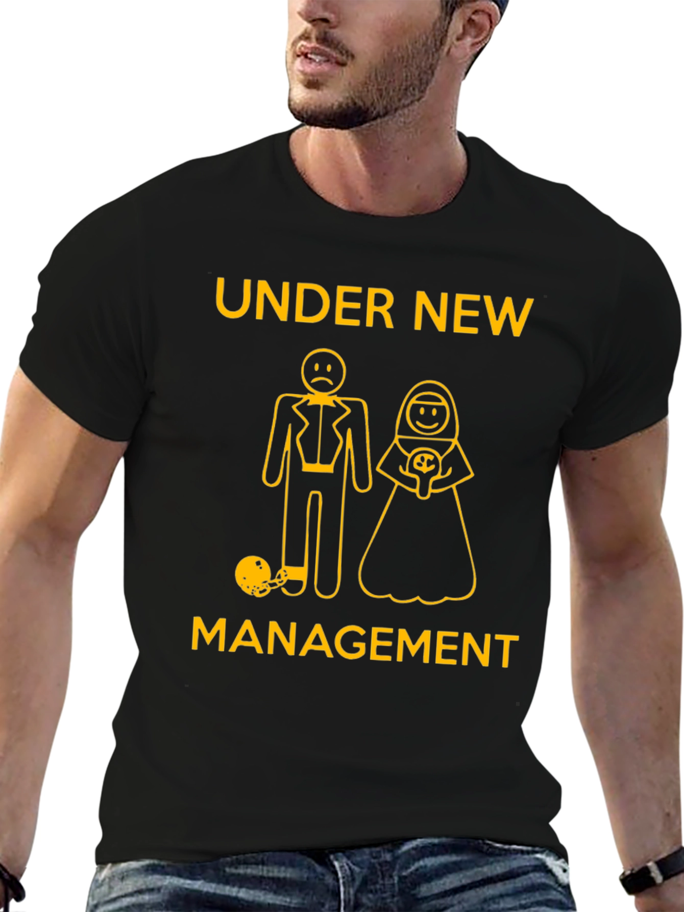 Under New Management T-Shirt Funny Groom Bride