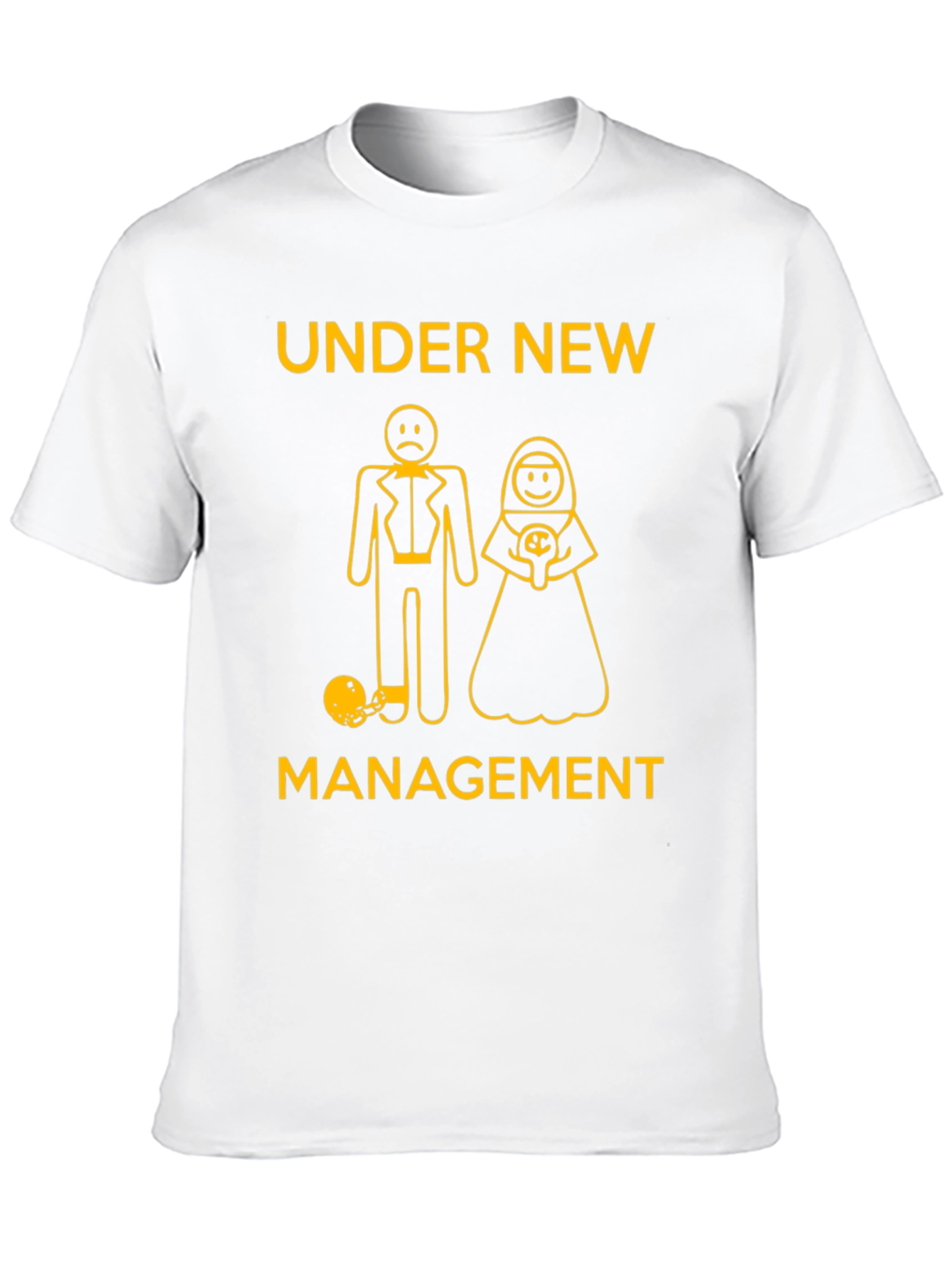 Under New Management T-Shirt Funny Groom Bride