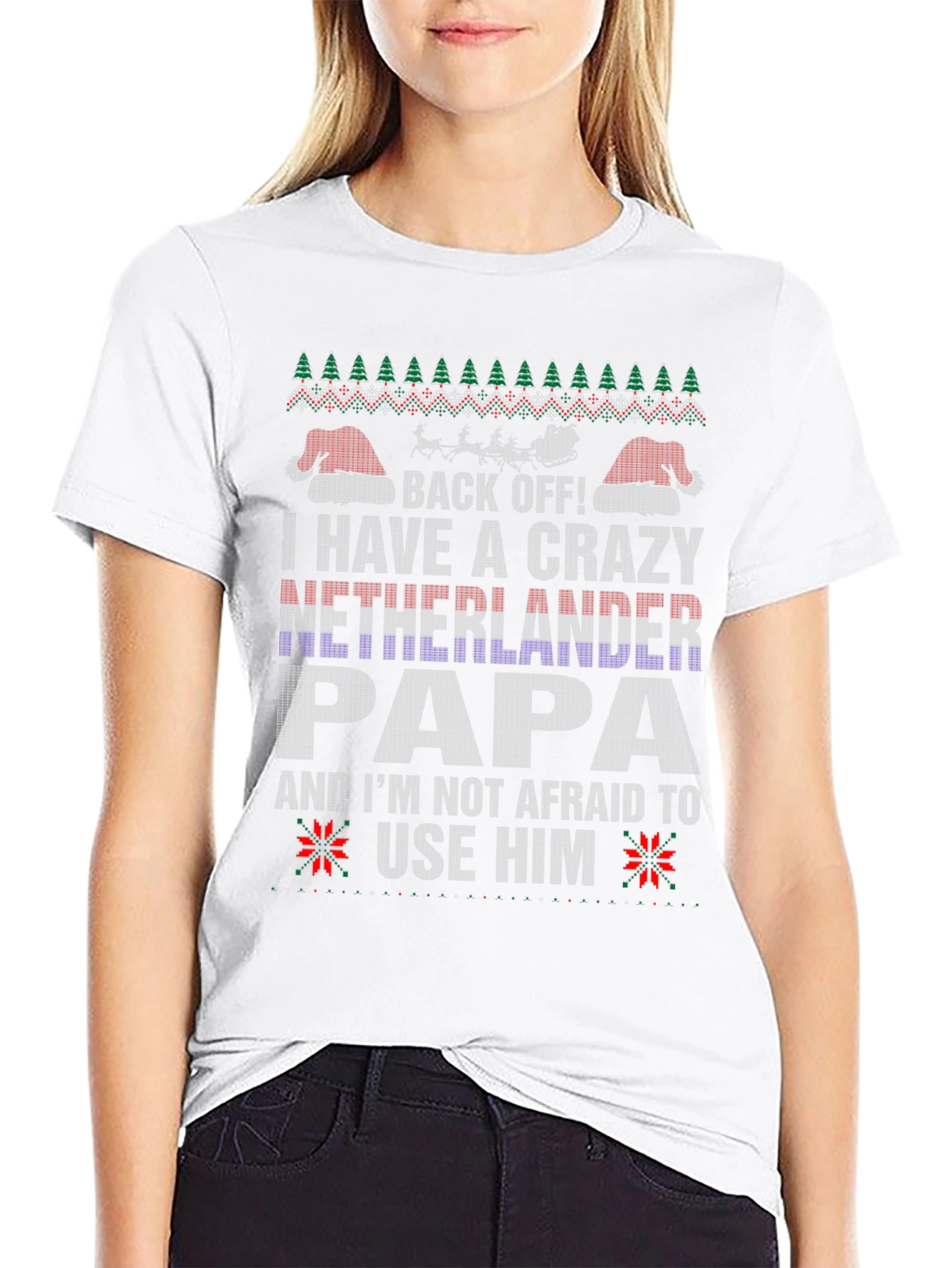 Crazy Netherlander Papa Christmas T-Shirt